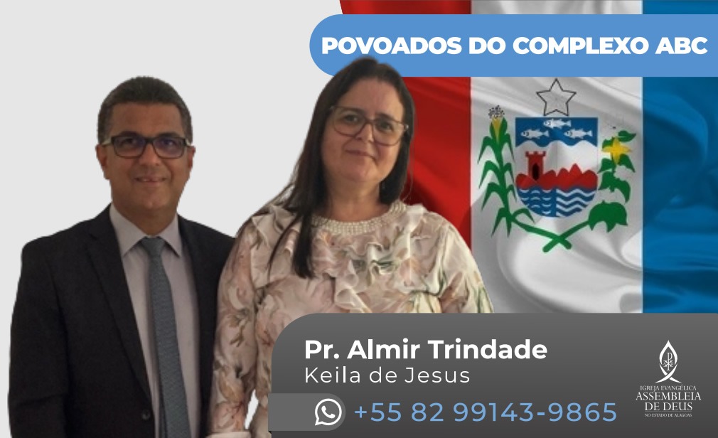 Pastor Almir Trindade; Keila de Jesus.