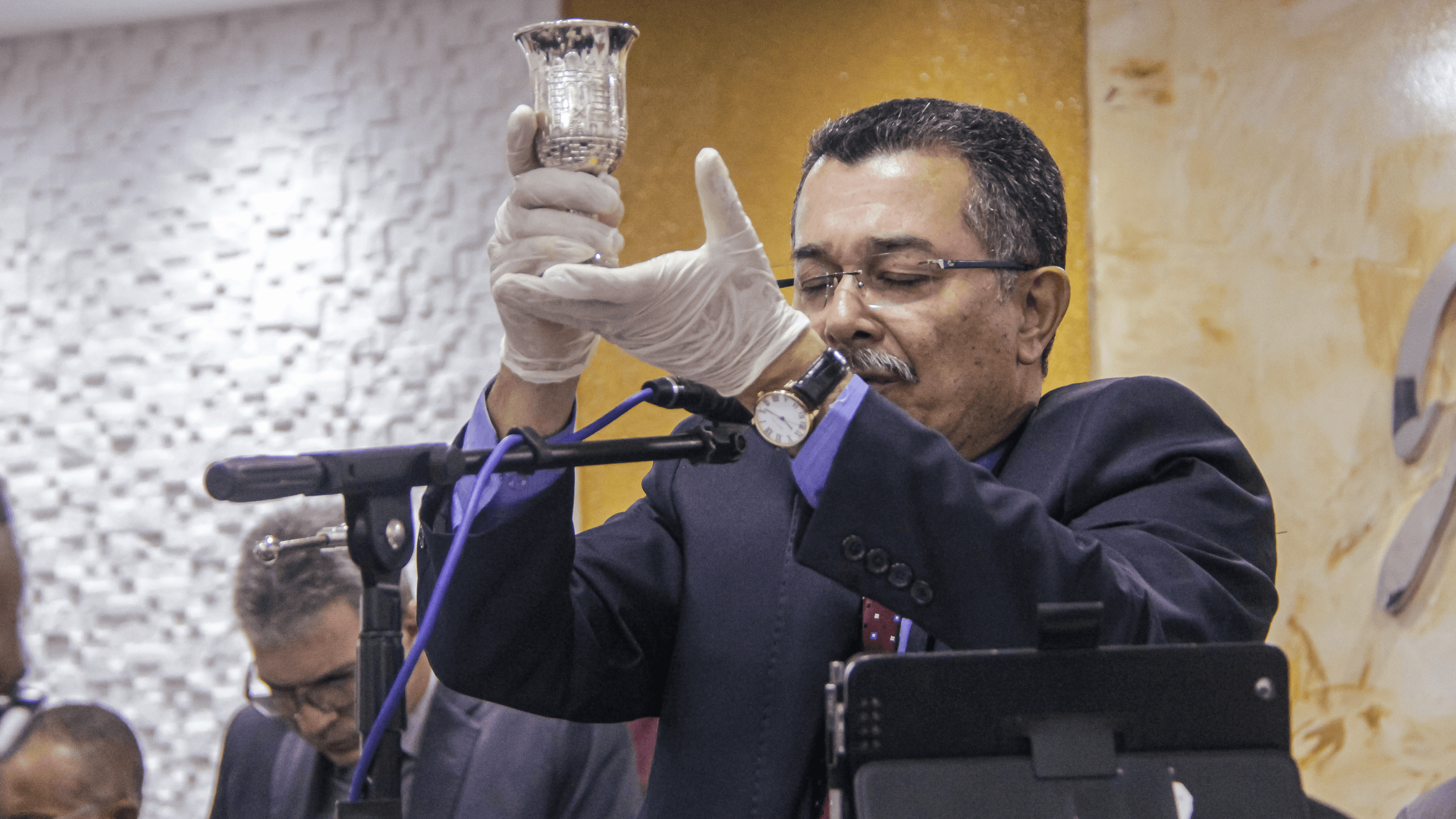 A Santa Ceia do mês de abril foi realizada nesta terça-feira (11).