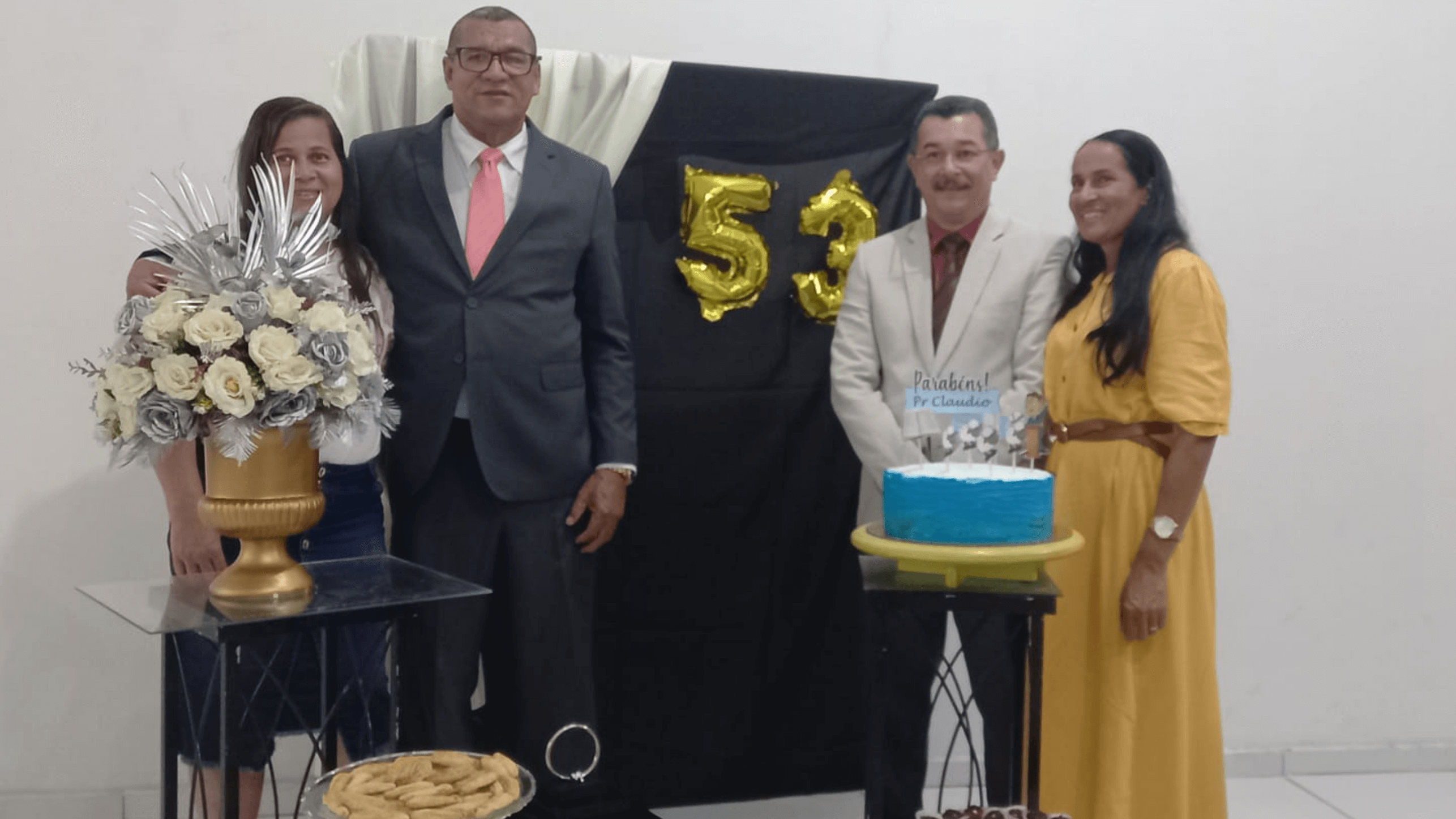 Aniversário do pastor Cláudio em Mangabeiras. Aniversário do pastor Cláudio em Mangabeiras.