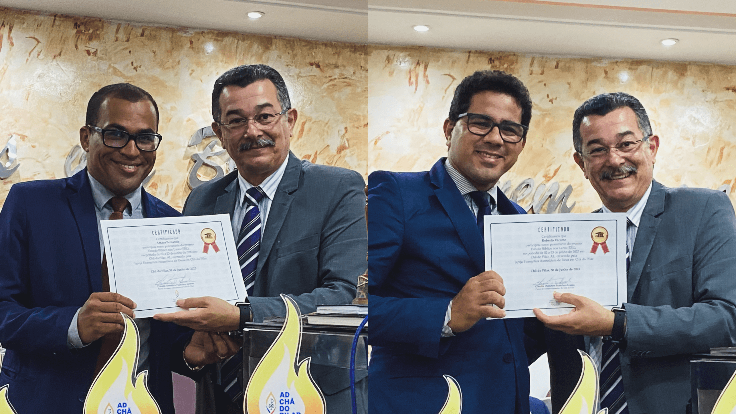 Professores recebem certificado de participação no EBL.