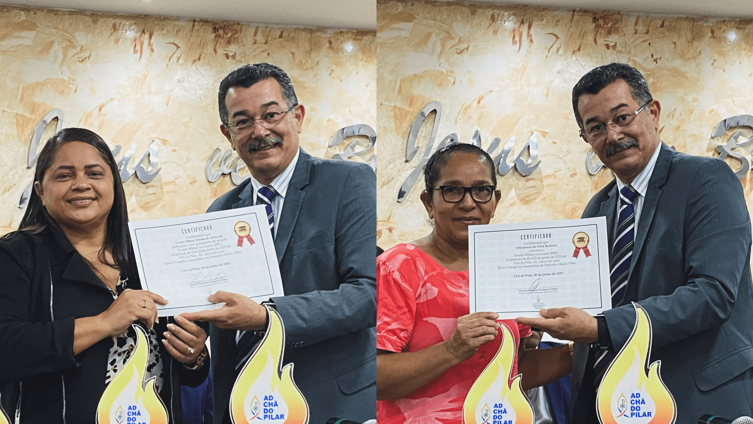 Professores recebem certificado de participação no EBL.