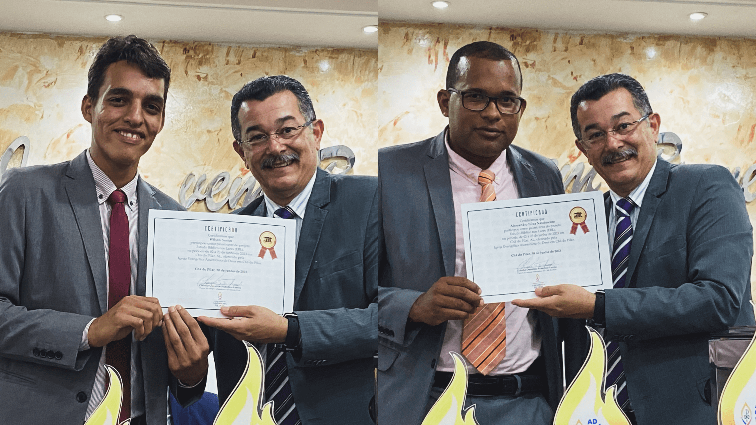 Professores recebem certificado de participação no EBL.