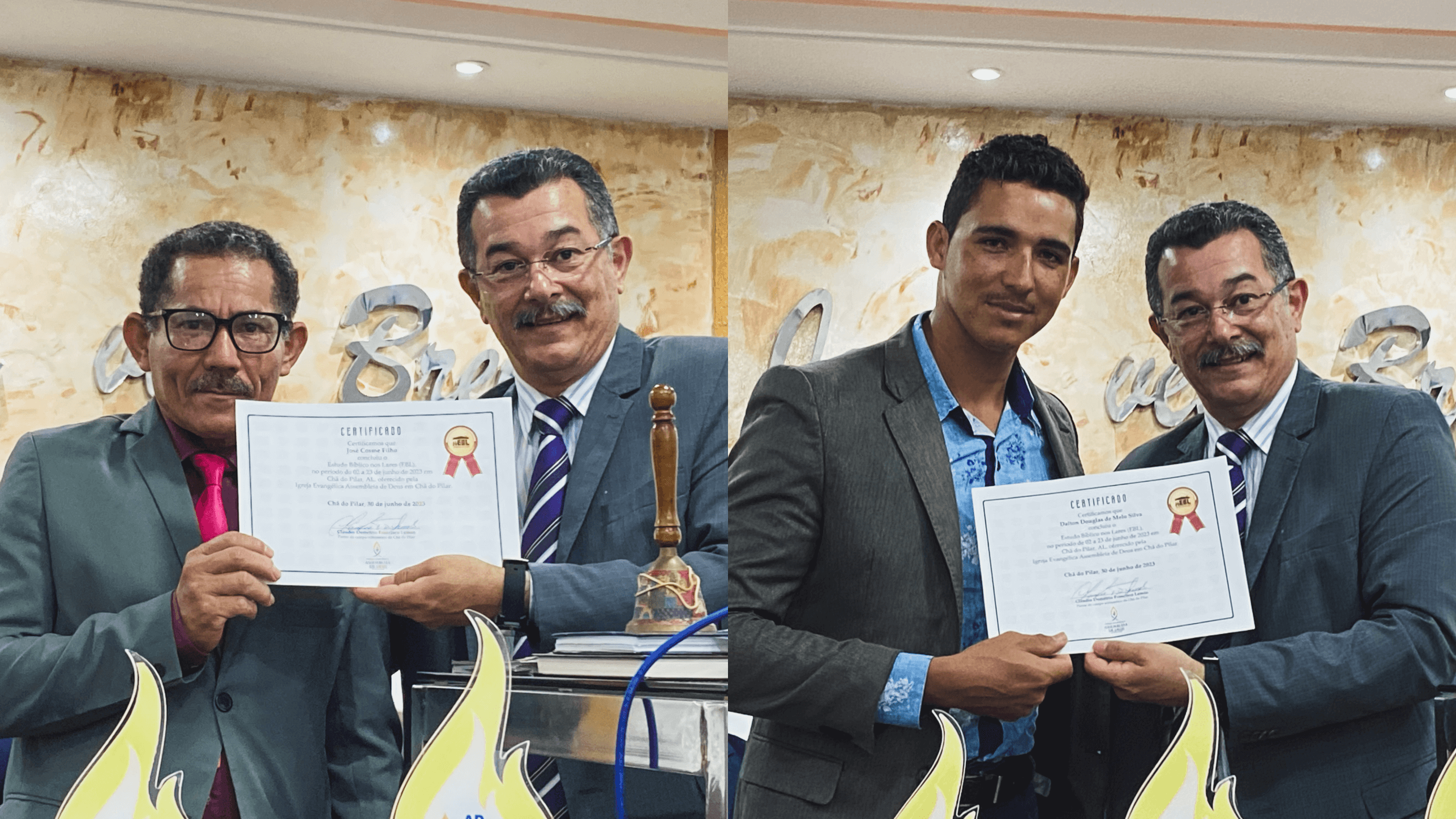 Professores recebem certificado de participação no EBL.