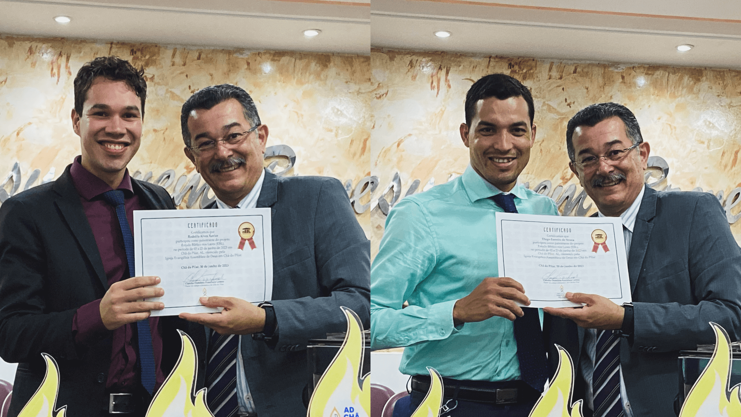 Professores recebem certificado de participação no EBL.