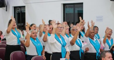 Círculo de oração e consagração das senhoras do templo sede completam 45 anos – Imagem: Anderson Siqueira/Mídia AD Chã do Pilar