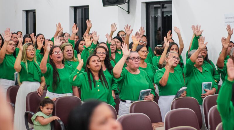 Departamento Heroínas da Fé celebra 45 anos com três cultos de gratidão a Deus – Imagem: Anderson Siqueira/Mídia AD Chã do Pilar