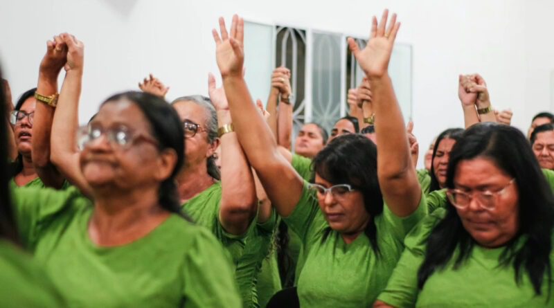 Onze pessoas aceitam a Jesus durante festividade das senhoras no Manguaba – Imagem: Iasmin Oliveira/Mídia AD Chã do Pilar