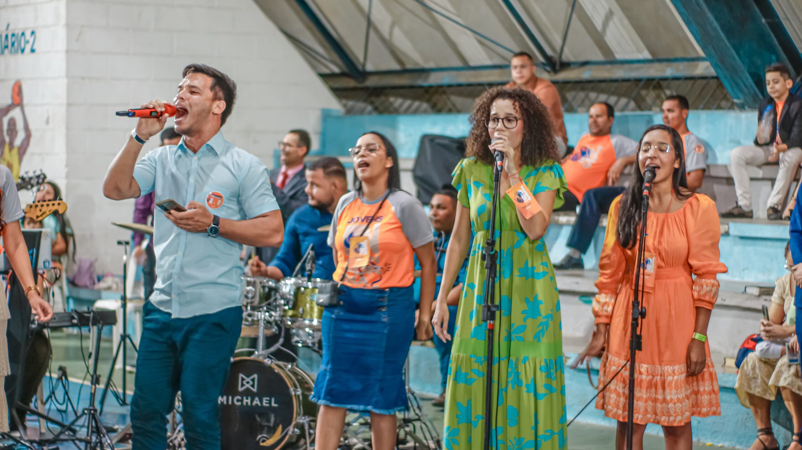 Batismo no Espírito Santo e renovação espiritual marcam o terceiro culto do 9° Aviva – Imagem: Anderson Siqueira/Mídia AD Chã do Pilar