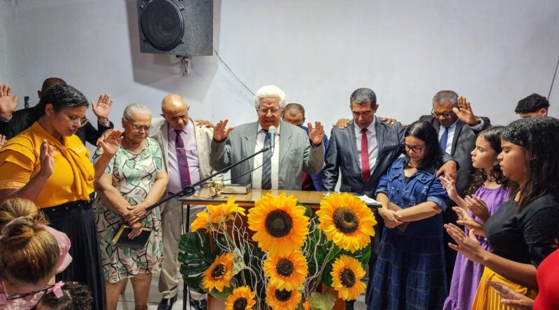 Presbítero Getúlio Batista é apresentado como novo dirigente da congregação Cruzeiro – Imagem: Nataniely Nogueira/Mídia AD Chã do Pilar