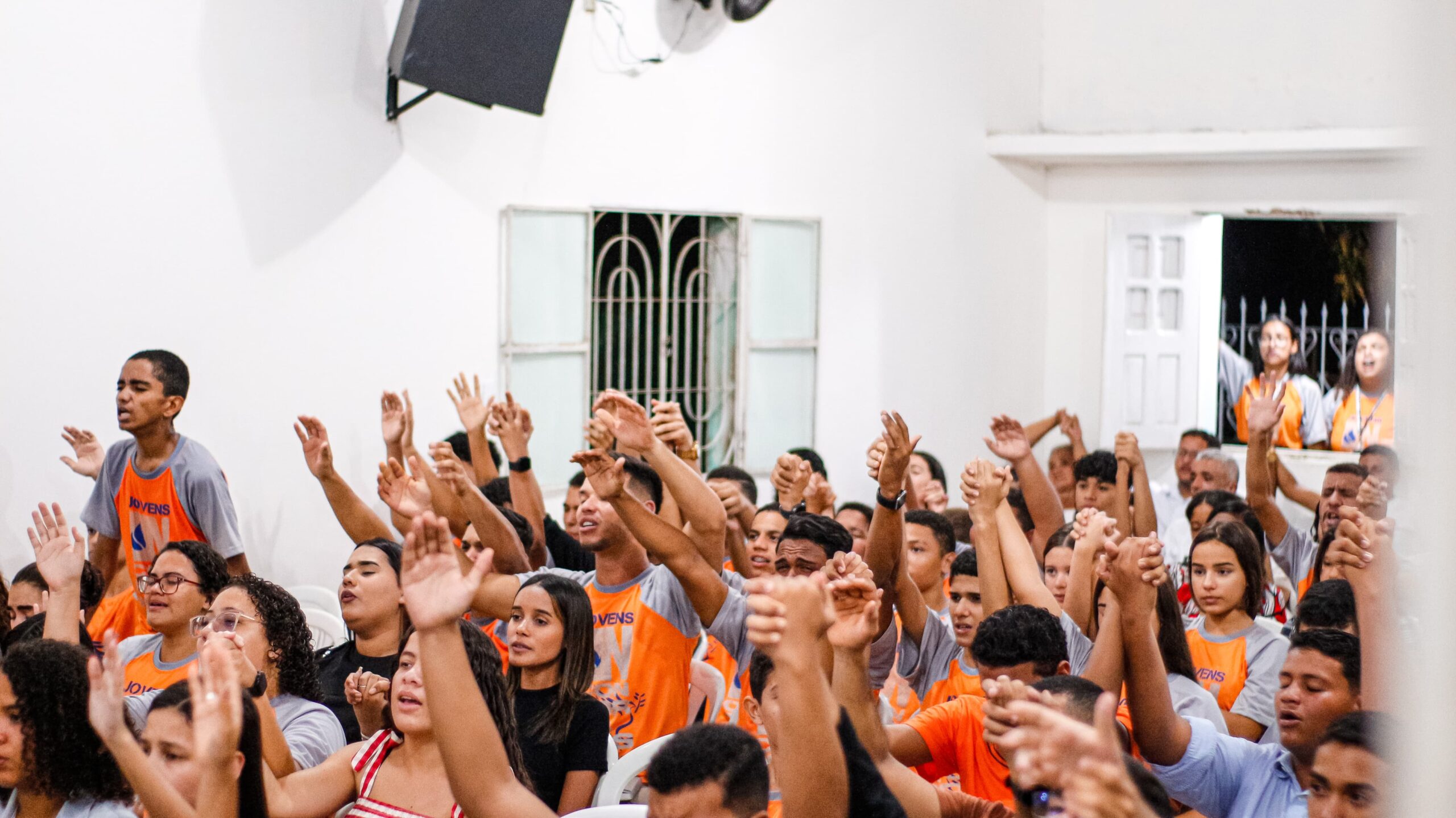 Duas pessoas retornaram para Cristo no 1° Encontro Jovem de 2024 – Imagem: Anderson Siqueira/Mídia AD Chã do Pilar