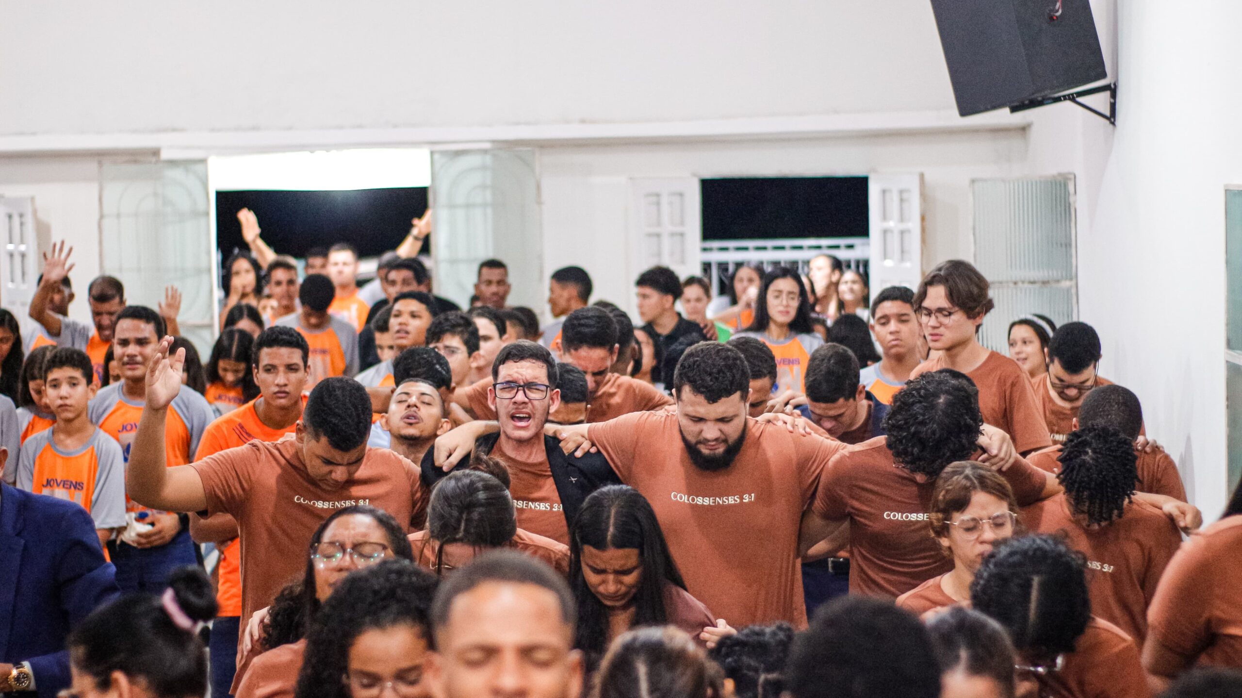 Duas pessoas retornaram para Cristo no 1° Encontro Jovem de 2024 – Imagem: Anderson Siqueira/Mídia AD Chã do Pilar