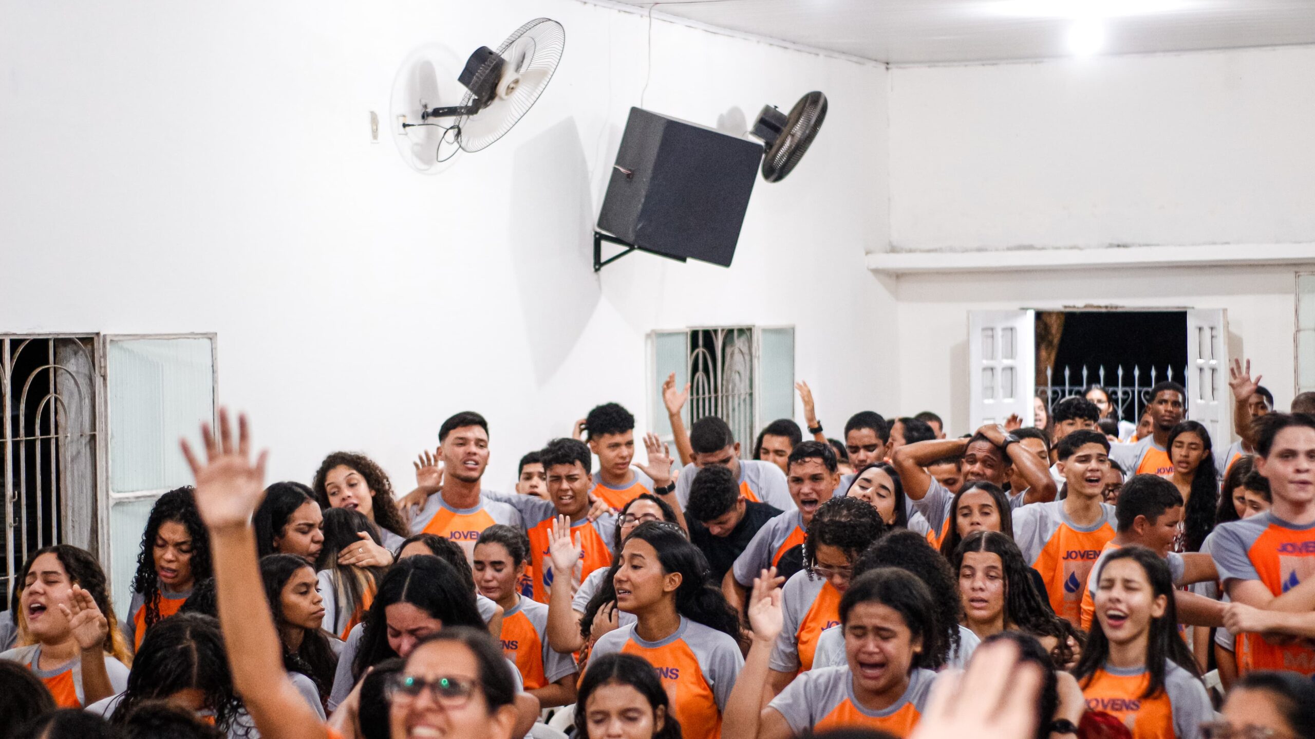 Duas pessoas retornaram para Cristo no 1° Encontro Jovem de 2024 – Imagem: Anderson Siqueira/Mídia AD Chã do Pilar
