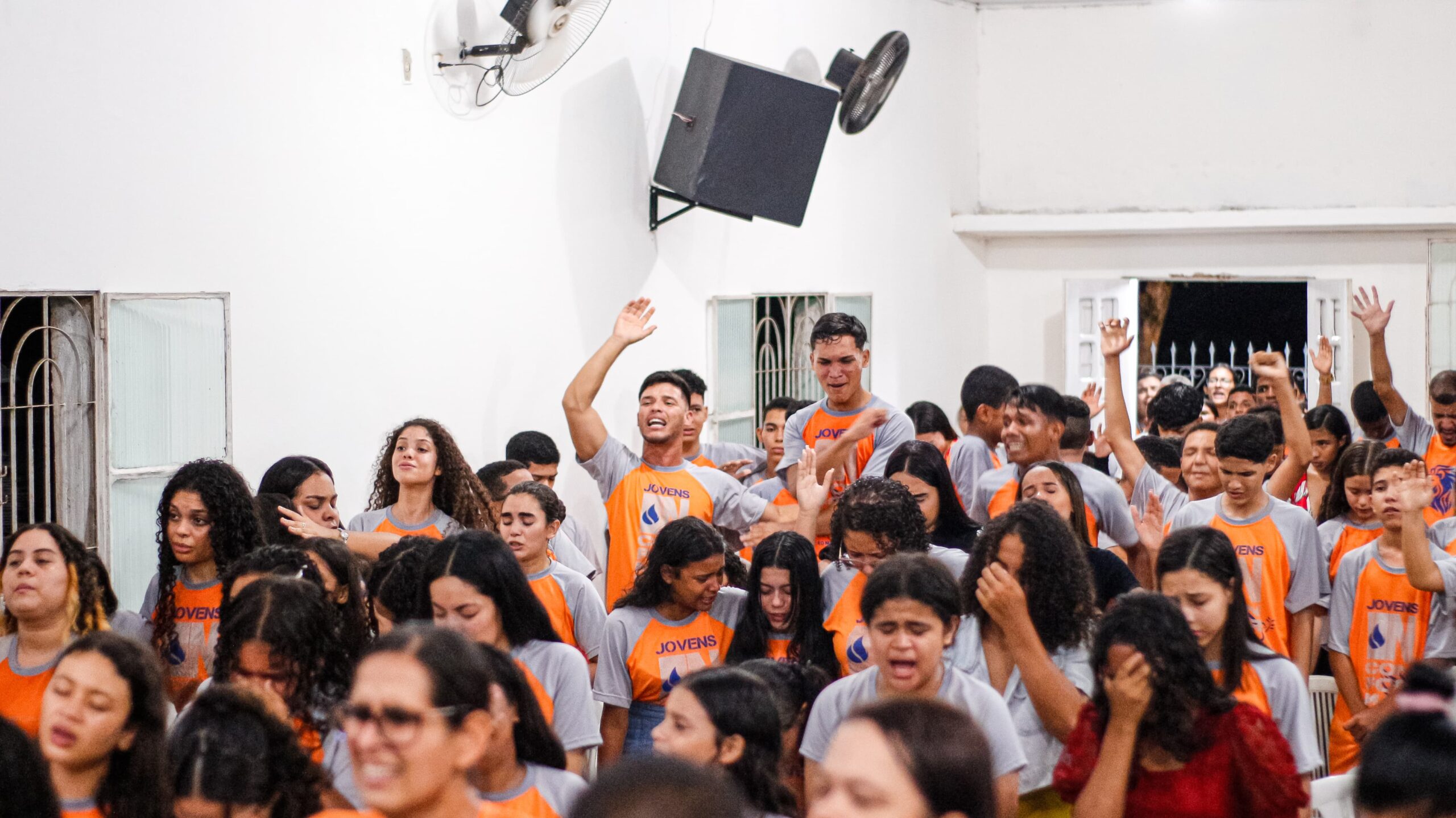 Duas pessoas retornaram para Cristo no 1° Encontro Jovem de 2024 – Imagem: Anderson Siqueira/Mídia AD Chã do Pilar