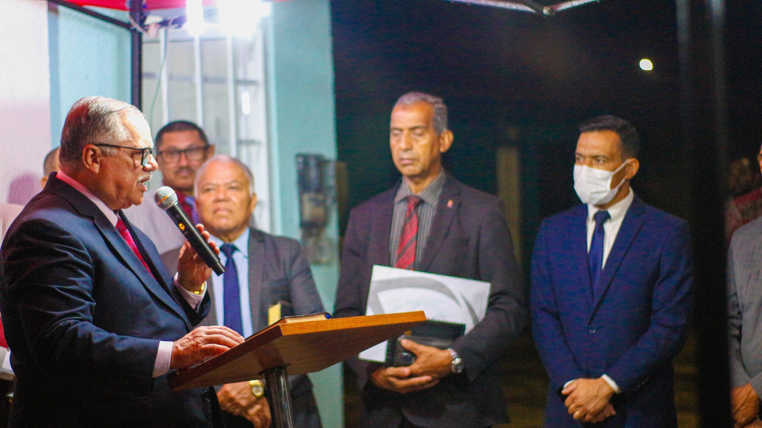 Pastor-presidente participa da inauguração do novo templo da congregação Casas Novas – Imagem: Anderson Siqueira/Mídia AD Chã do Pilar