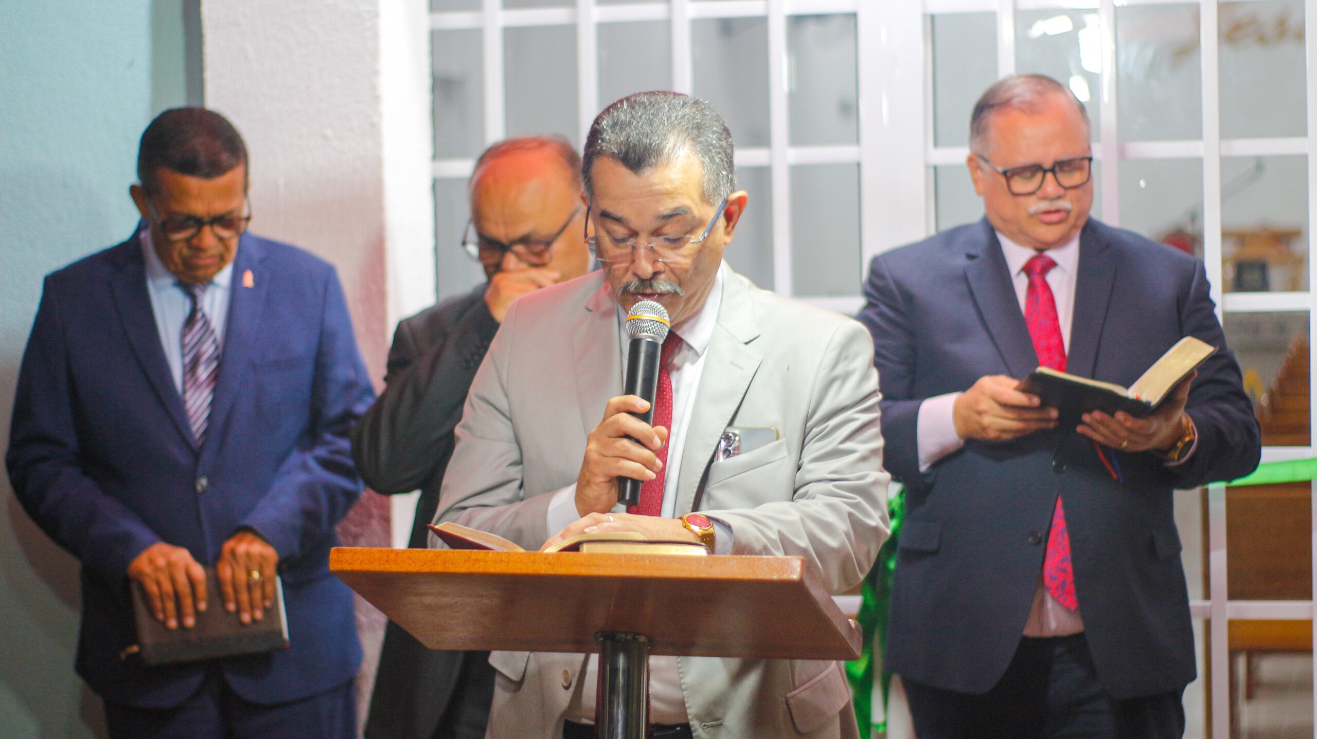 Pastor-presidente participa da inauguração do novo templo da congregação Casas Novas – Imagem: Anderson Siqueira/Mídia AD Chã do Pilar