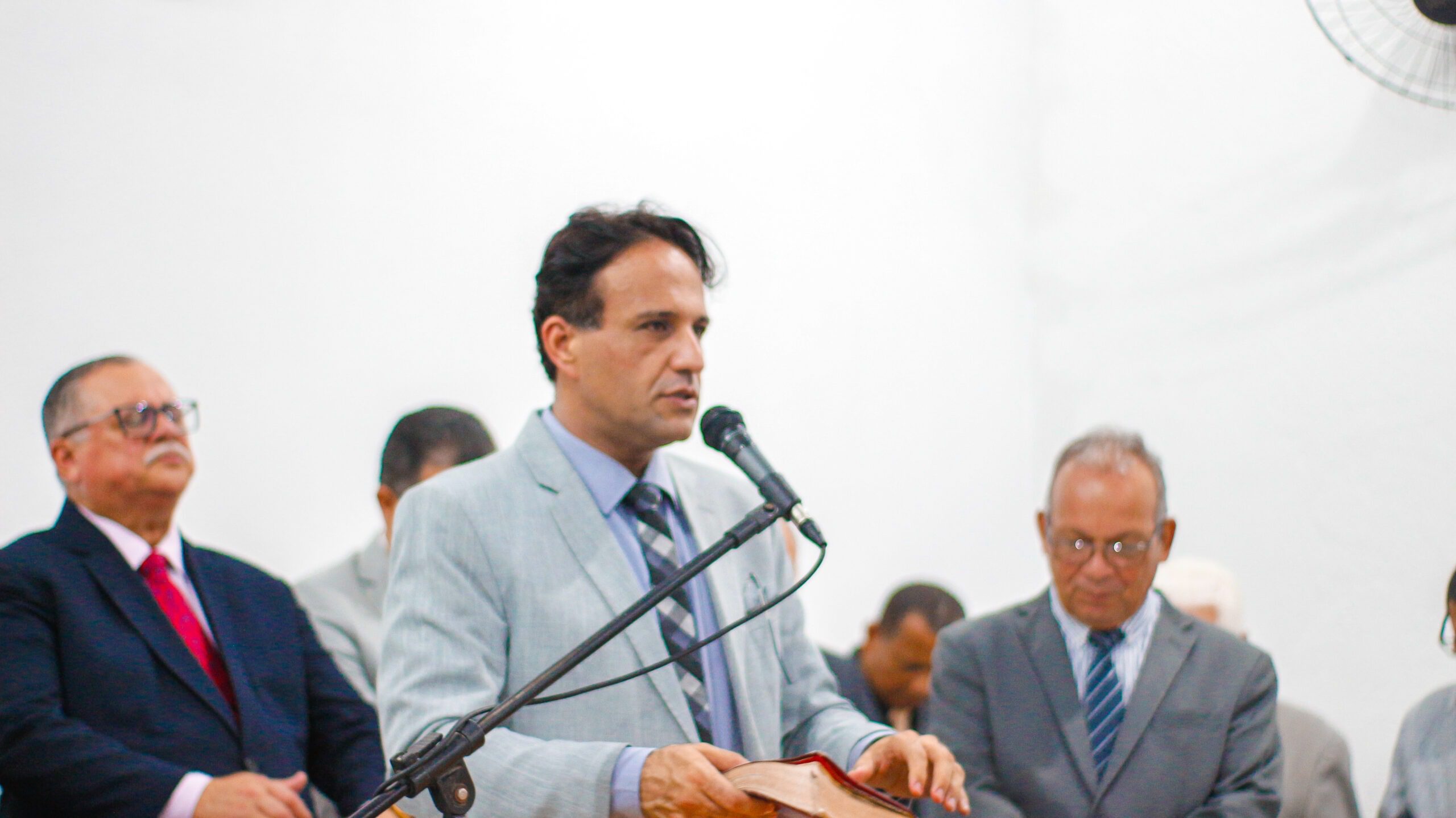 Pastor-presidente participa da inauguração do novo templo da congregação Casas Novas – Imagem: Anderson Siqueira/Mídia AD Chã do Pilar