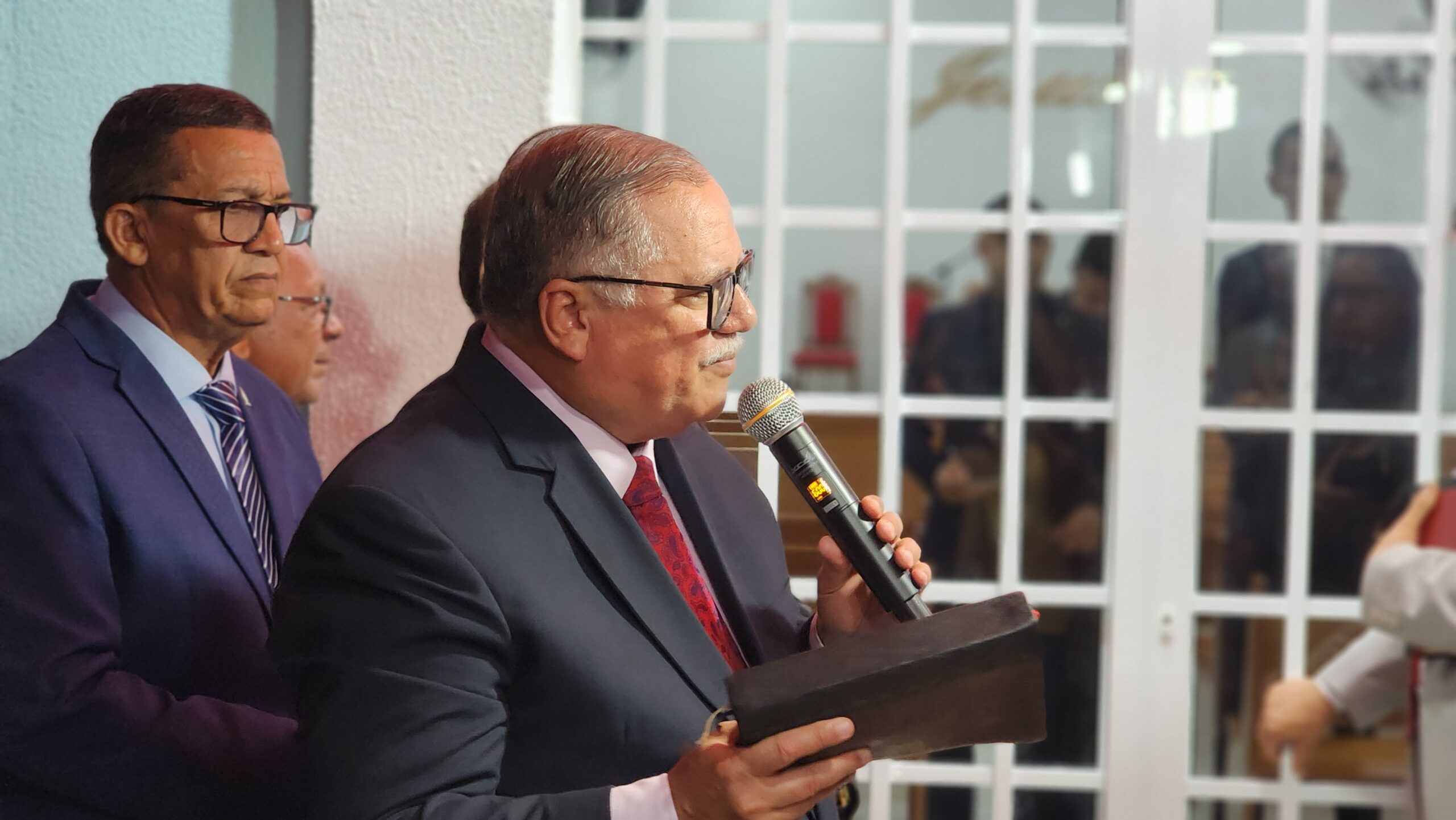 Pastor-presidente participa da inauguração do novo templo da congregação Casas Novas – Imagem: Anderson Siqueira/Mídia AD Chã do Pilar