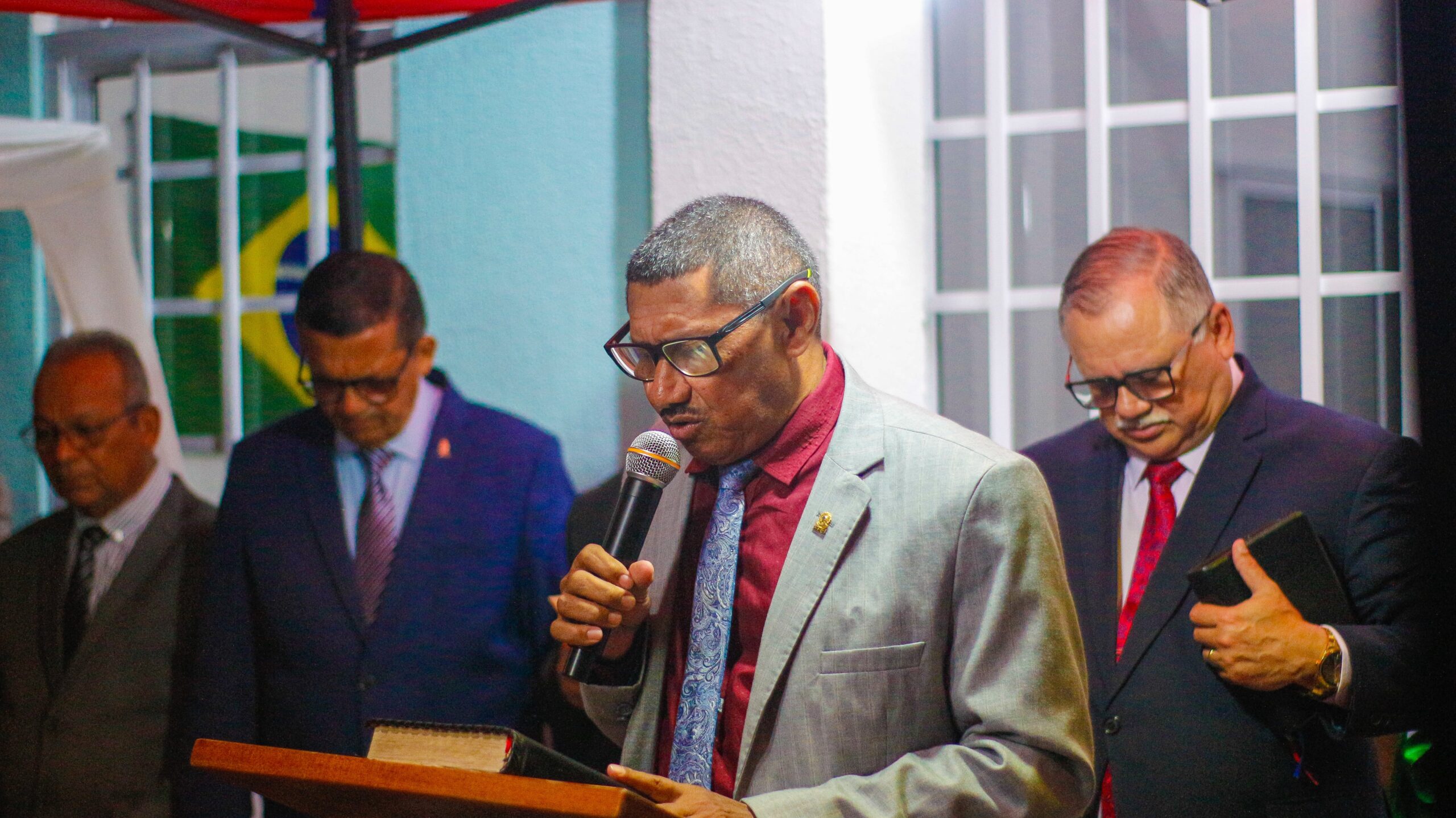 Pastor-presidente participa da inauguração do novo templo da congregação Casas Novas – Imagem: Anderson Siqueira/Mídia AD Chã do Pilar