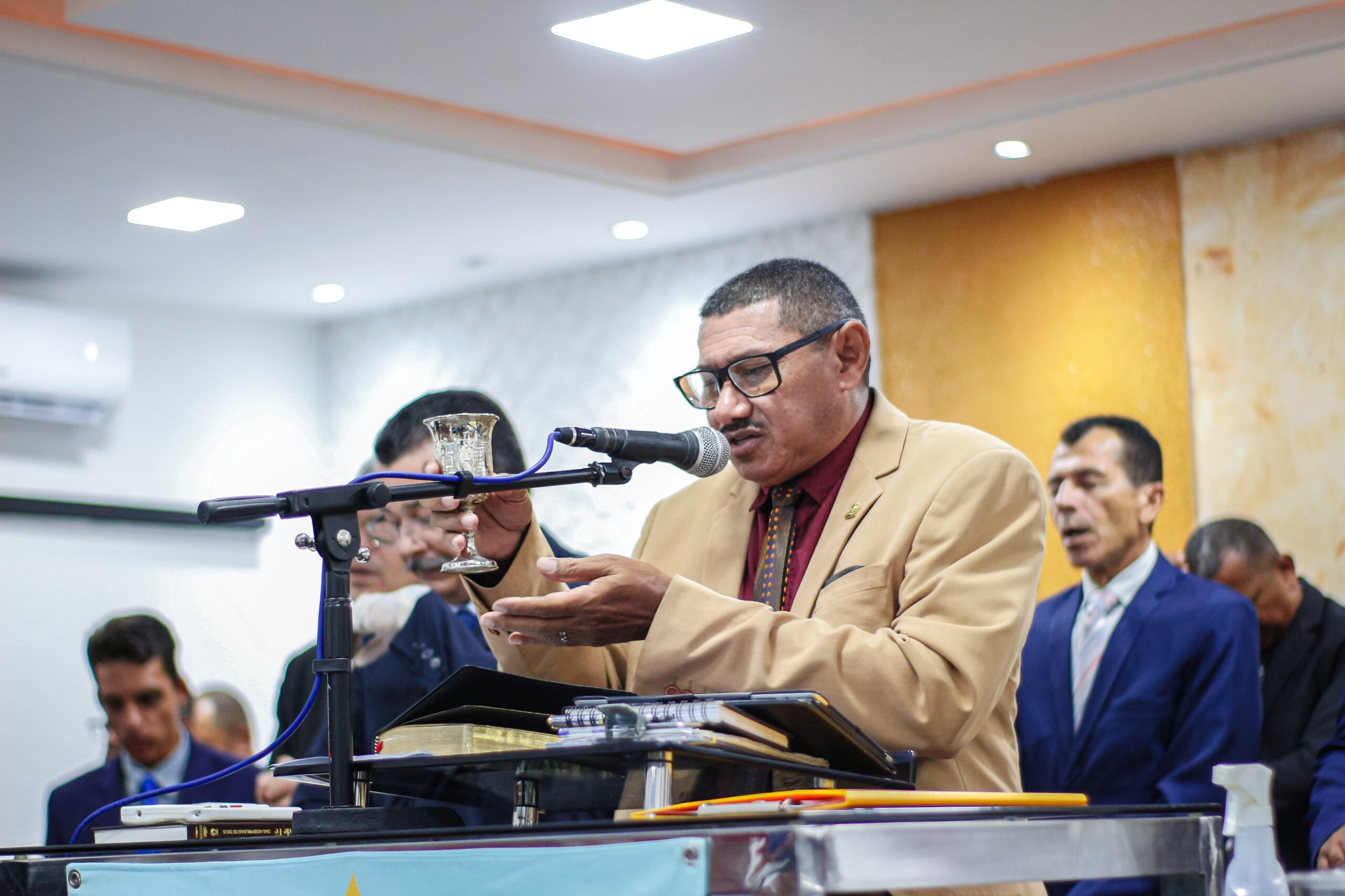 Centenas de pessoas participam da Santa Ceia de maio da AD Chã do Pilar – Imagem: Anderson Siqueira/Mídia AD Chã do Pilar