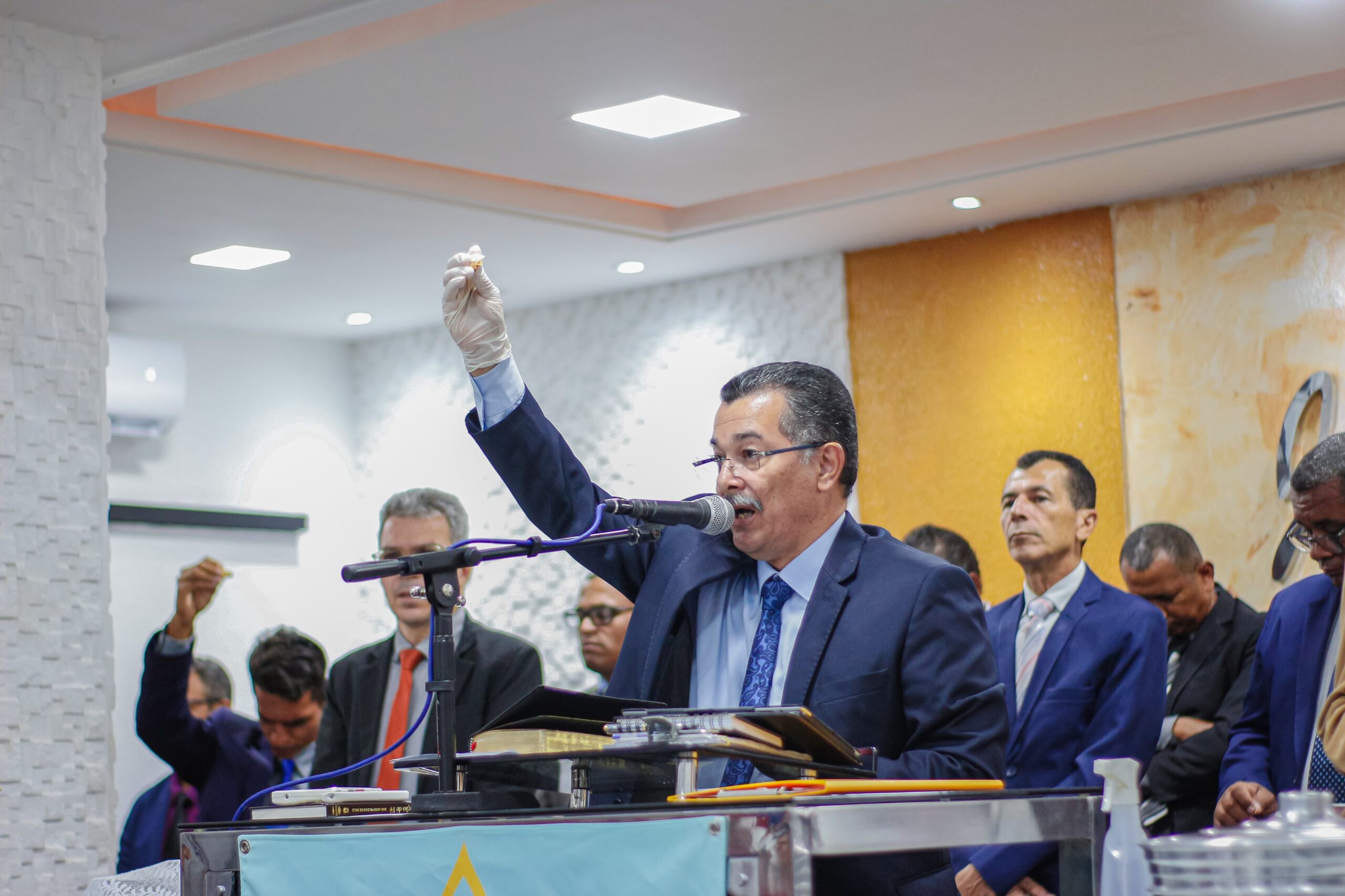 Centenas de pessoas participam da Santa Ceia de maio da AD Chã do Pilar – Imagem: Anderson Siqueira/Mídia AD Chã do Pilar