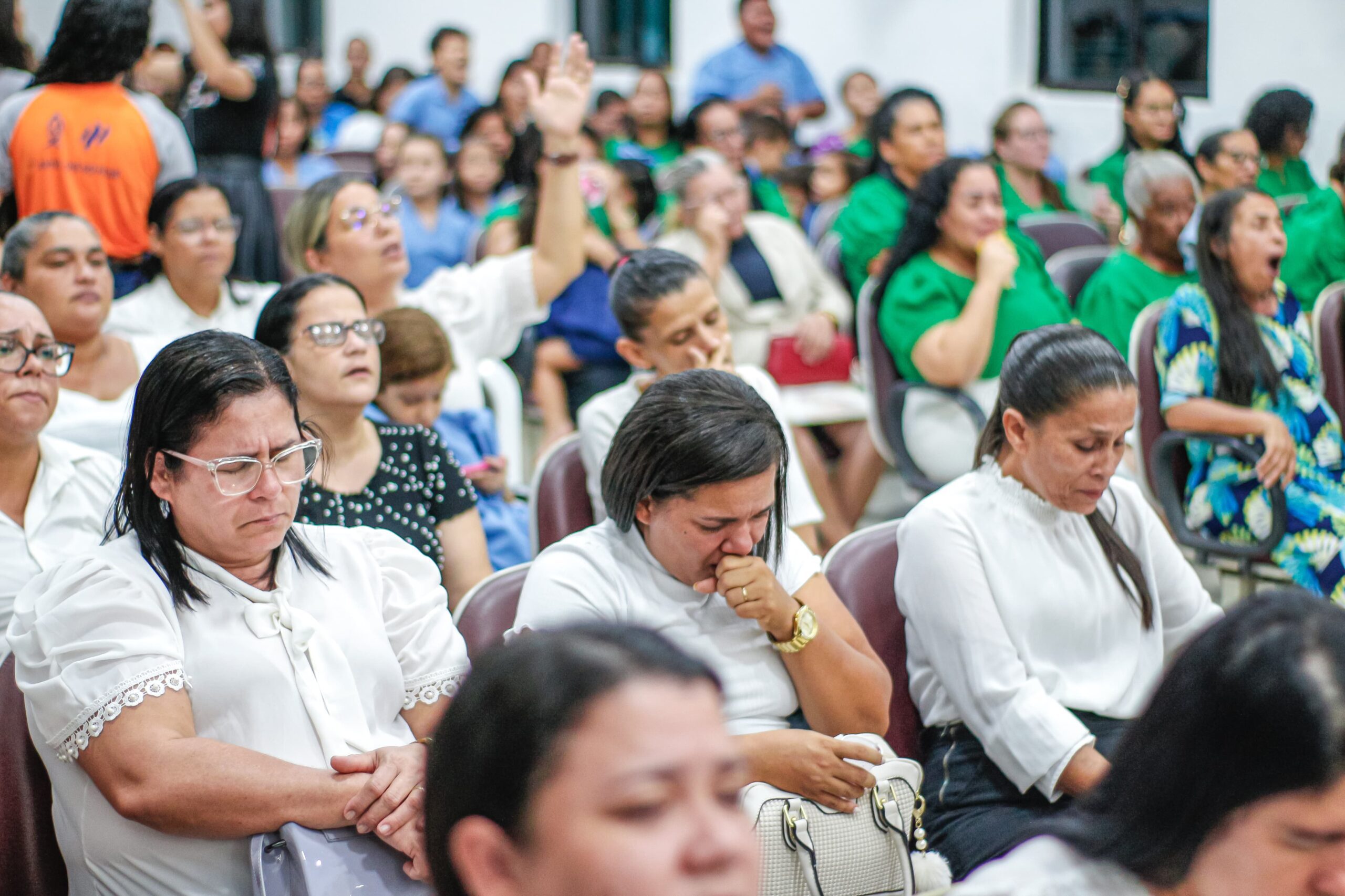 Centenas de pessoas participam da Santa Ceia de maio da AD Chã do Pilar – Imagem: Anderson Siqueira/Mídia AD Chã do Pilar