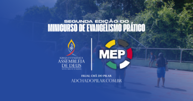 Inscrições para o 2º Minicurso de Evangelismo Prático da AD Chã do Pilar estão abertas – Imagem: Divulgação | MEP