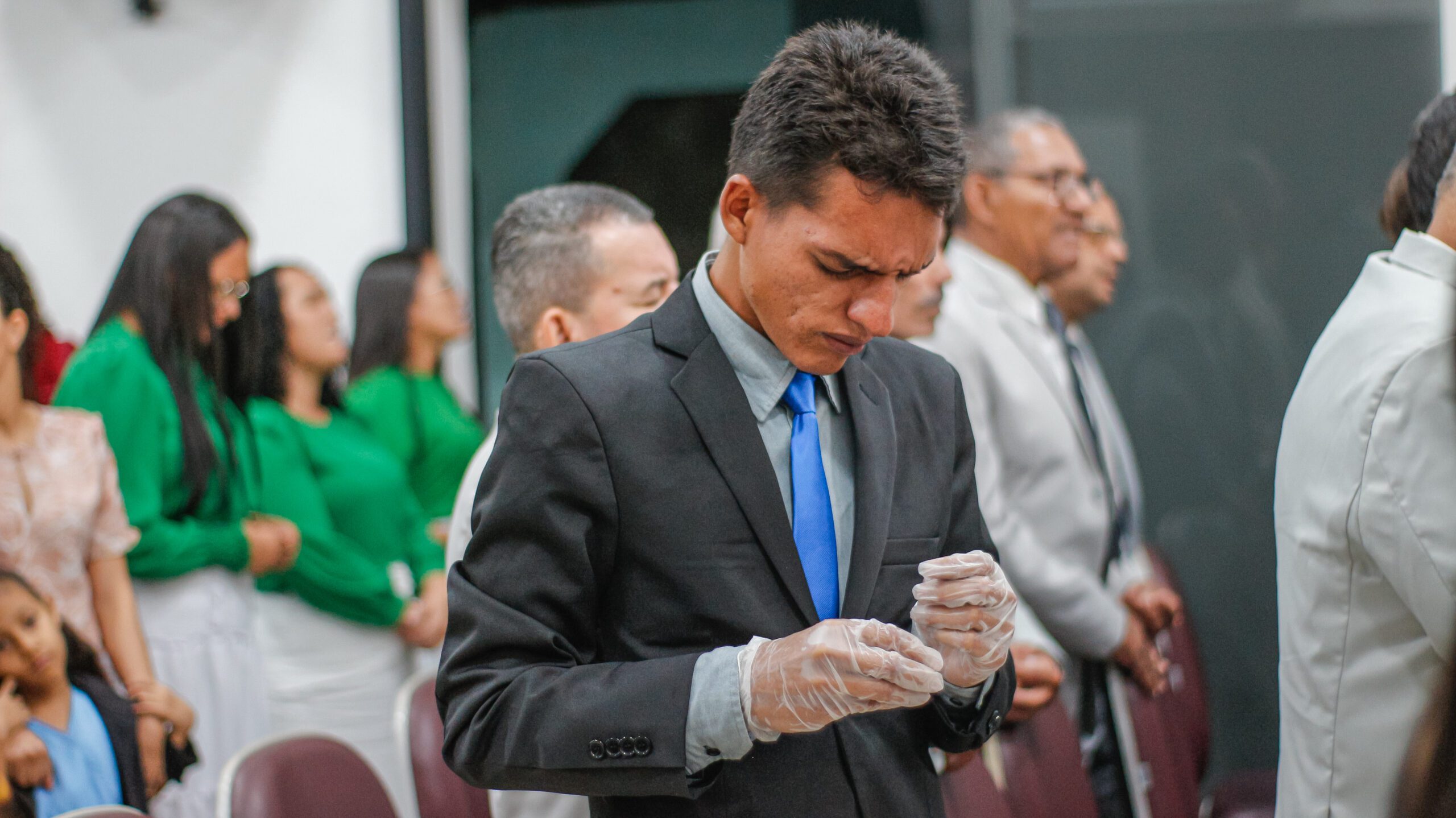 Santa Ceia: “quando erramos o nome de Cristo é quem sofre”, afirma pastor Cláudio – Imagem: Anderson Siqueira/Mídia AD Chã do Pilar