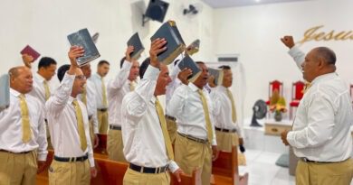 Segundo aniversário do departamento de senhores Gideões de Cristo acontece no Imburí – Imagem: Yara Noemy/Mídia AD Chã do Pilar