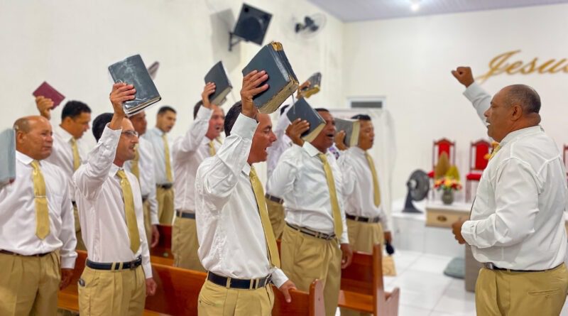 Segundo aniversário do departamento de senhores Gideões de Cristo acontece no Imburí – Imagem: Yara Noemy/Mídia AD Chã do Pilar