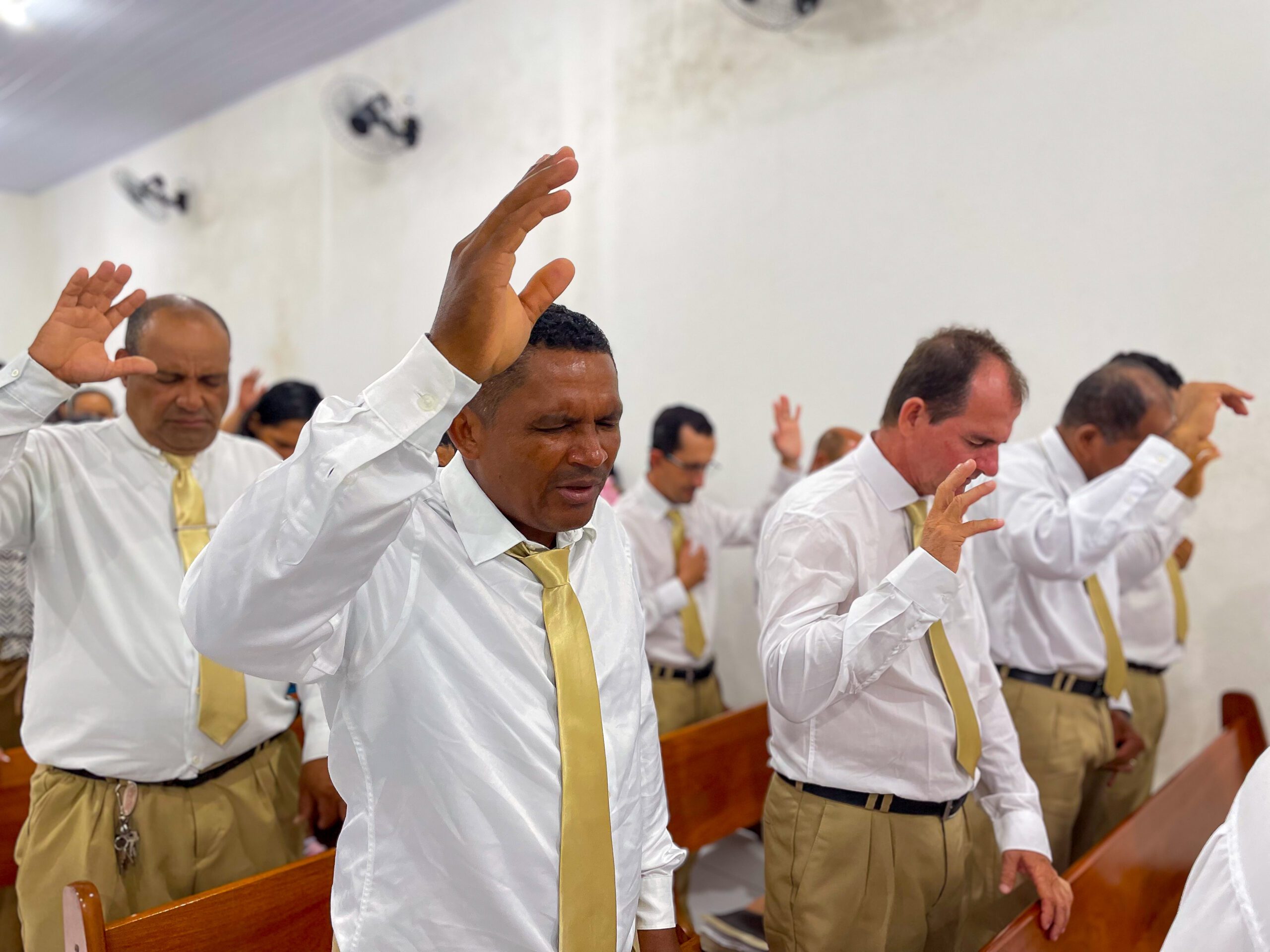 Segundo aniversário do departamento de senhores Gideões de Cristo acontece no Imburí – Imagem: Yara Noemy/Mídia AD Chã do Pilar