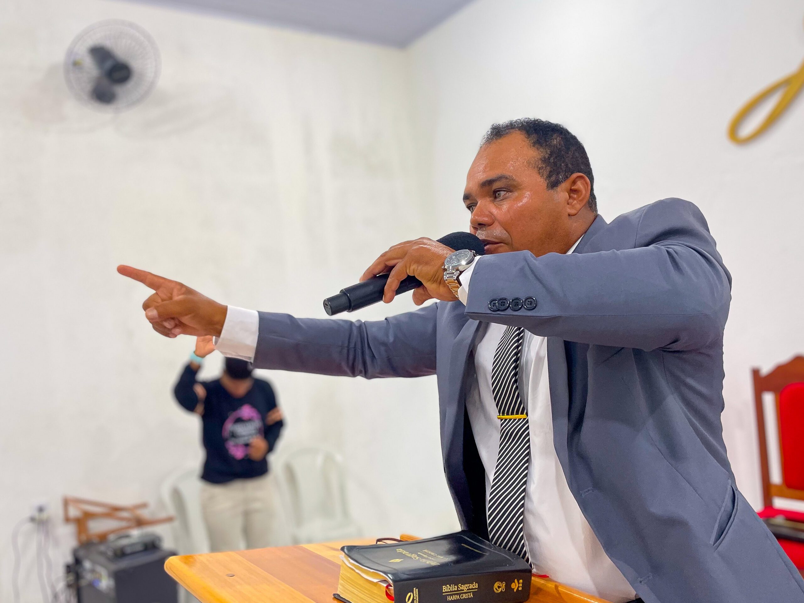 Segundo aniversário do departamento de senhores Gideões de Cristo acontece no Imburí – Imagem: Yara Noemy/Mídia AD Chã do Pilar