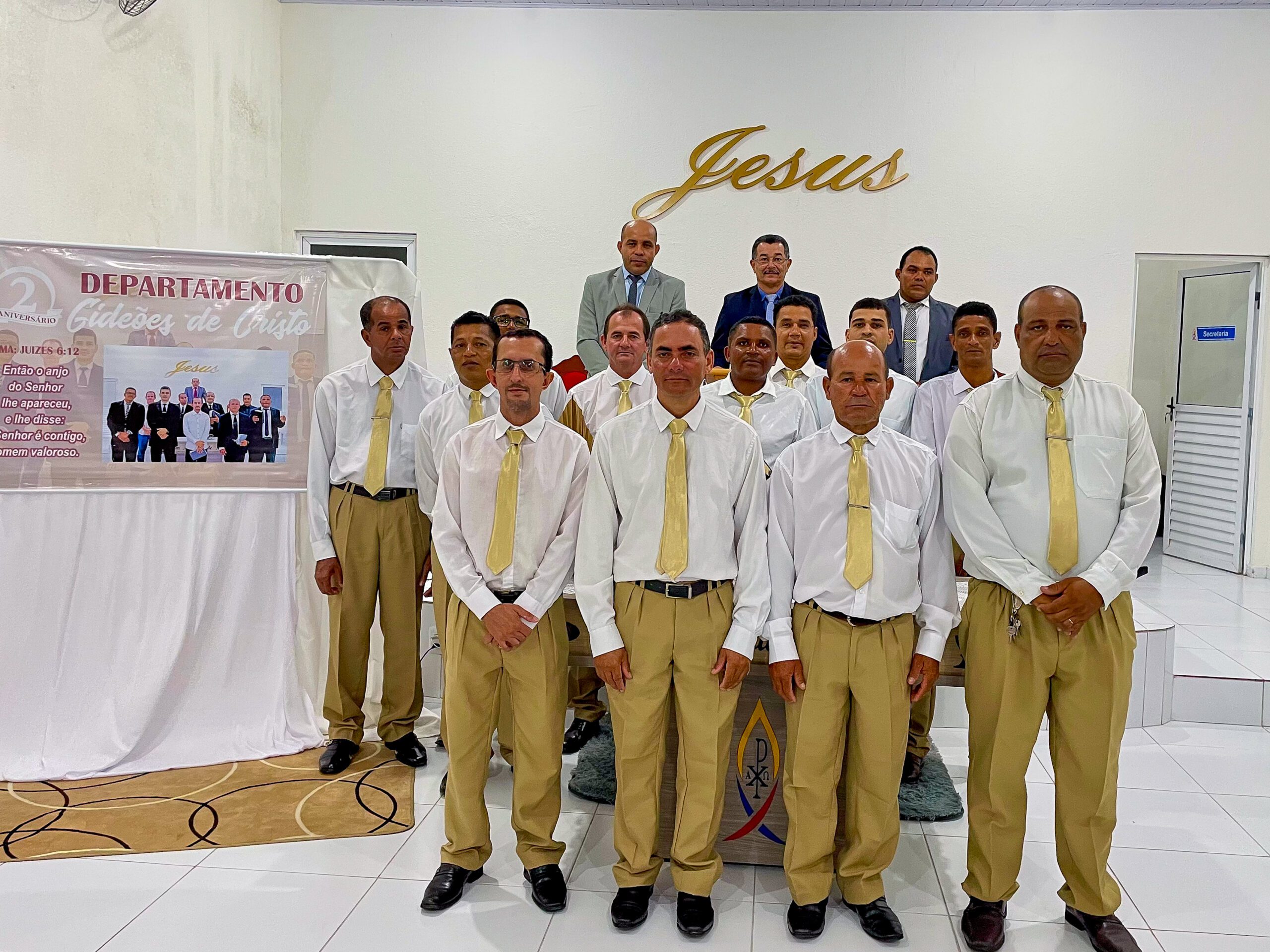 Segundo aniversário do departamento de senhores Gideões de Cristo acontece no Imburí – Imagem: Yara Noemy/Mídia AD Chã do Pilar