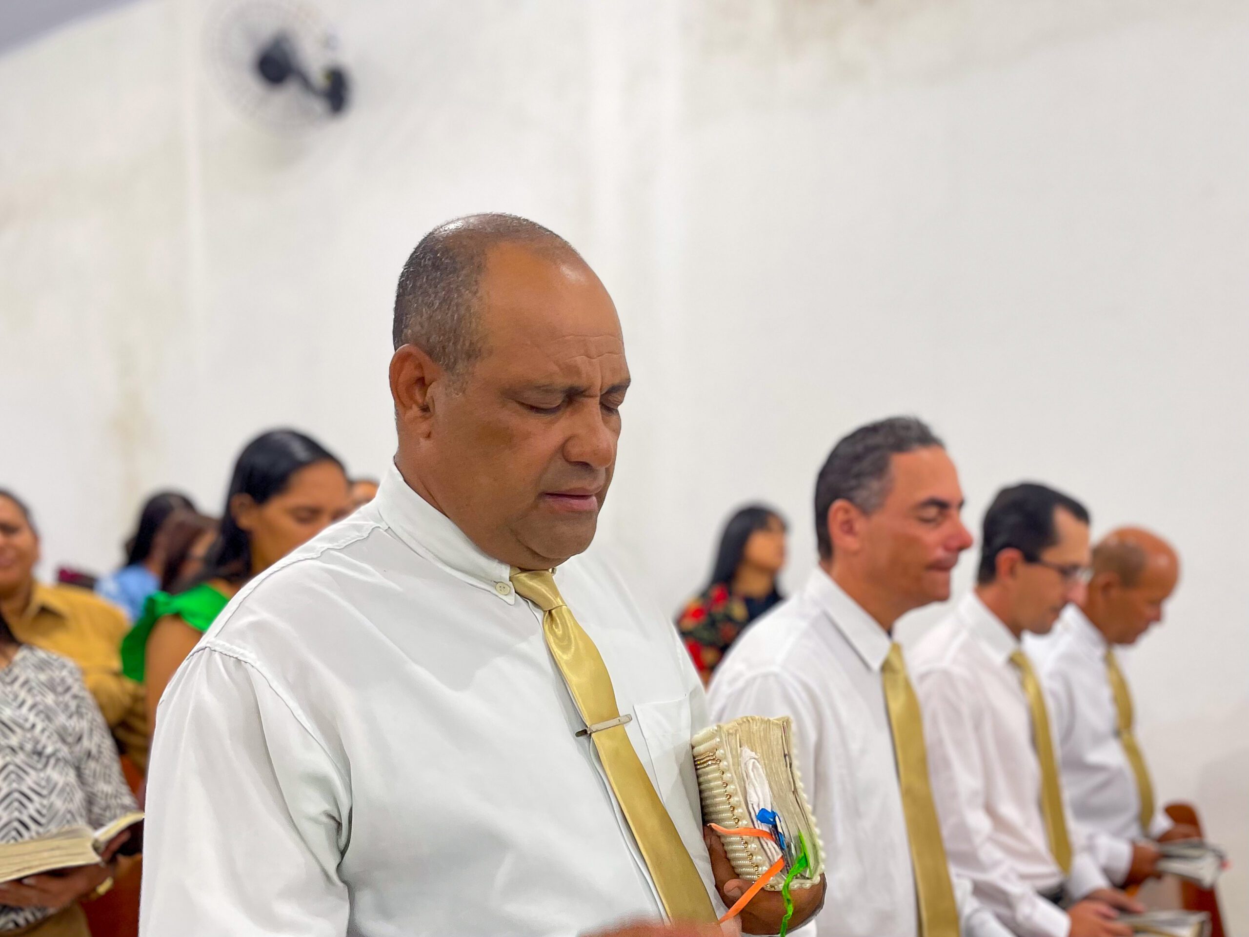 Segundo aniversário do departamento de senhores Gideões de Cristo acontece no Imburí – Imagem: Yara Noemy/Mídia AD Chã do Pilar