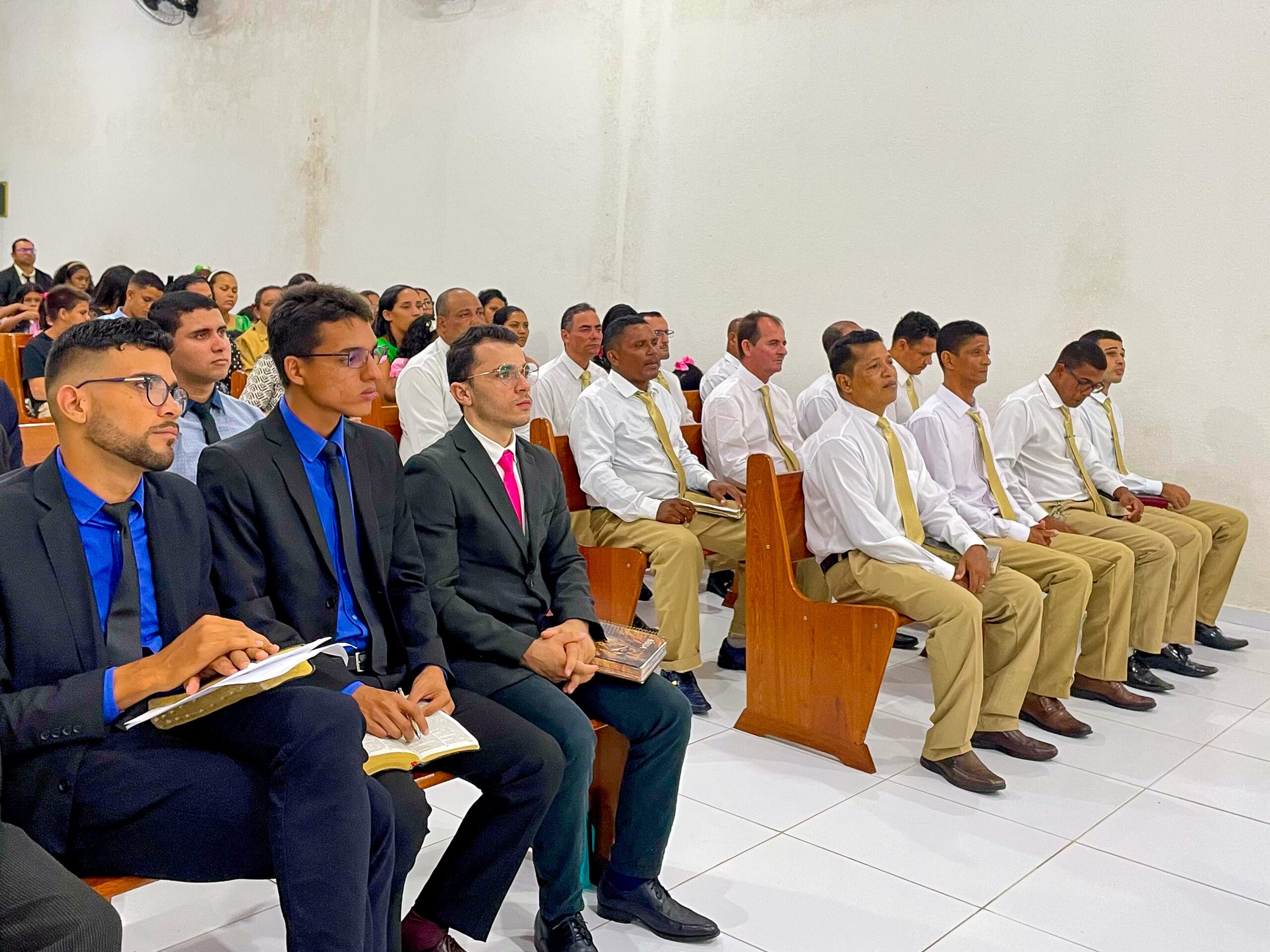 Segundo aniversário do departamento de senhores Gideões de Cristo acontece no Imburí – Imagem: Yara Noemy/Mídia AD Chã do Pilar