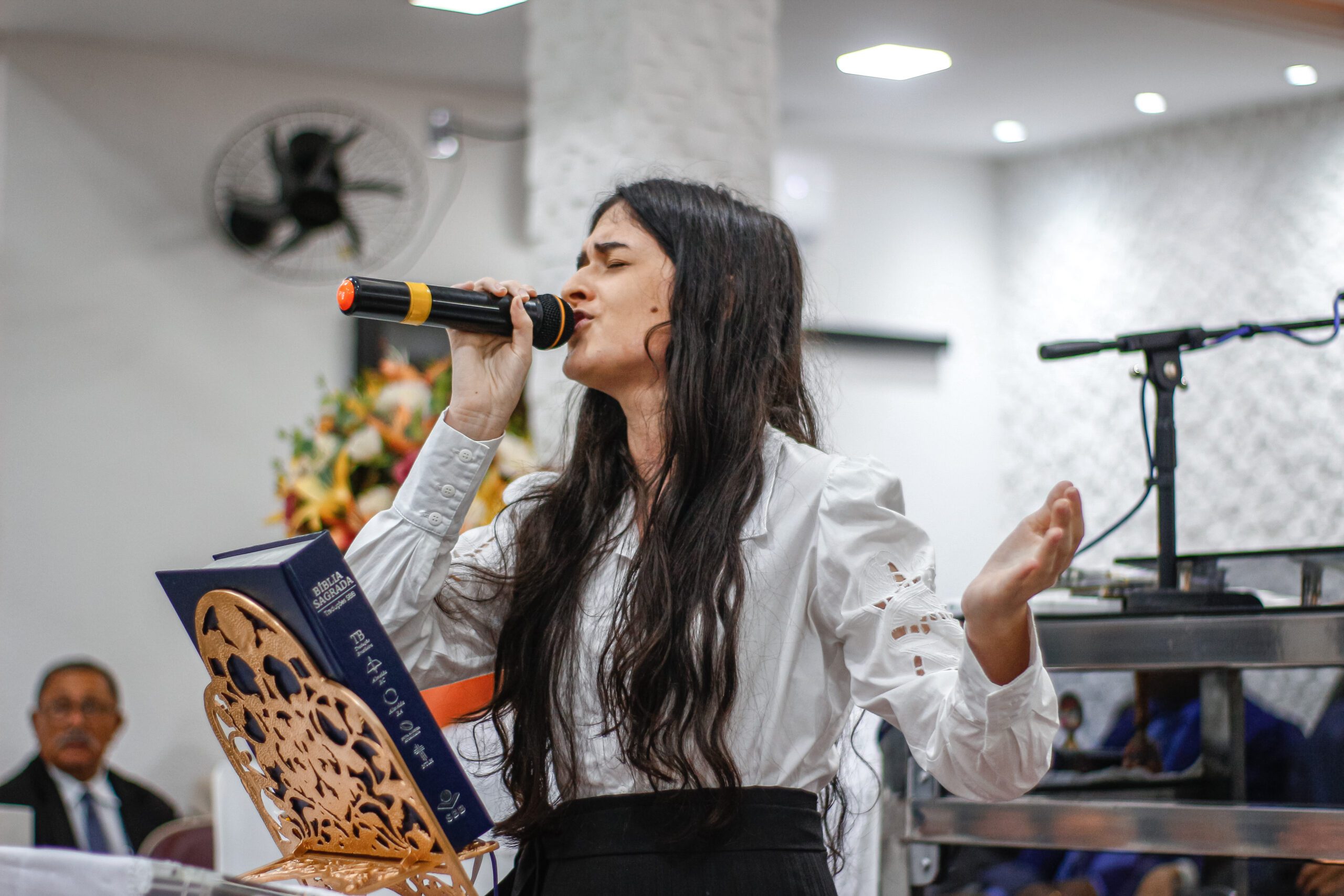 Missionário Pedro Tavares ministra na Santa Ceia de setembro da AD Chã do Pilar – Imagem: Anderson Siqueira/ADCOM