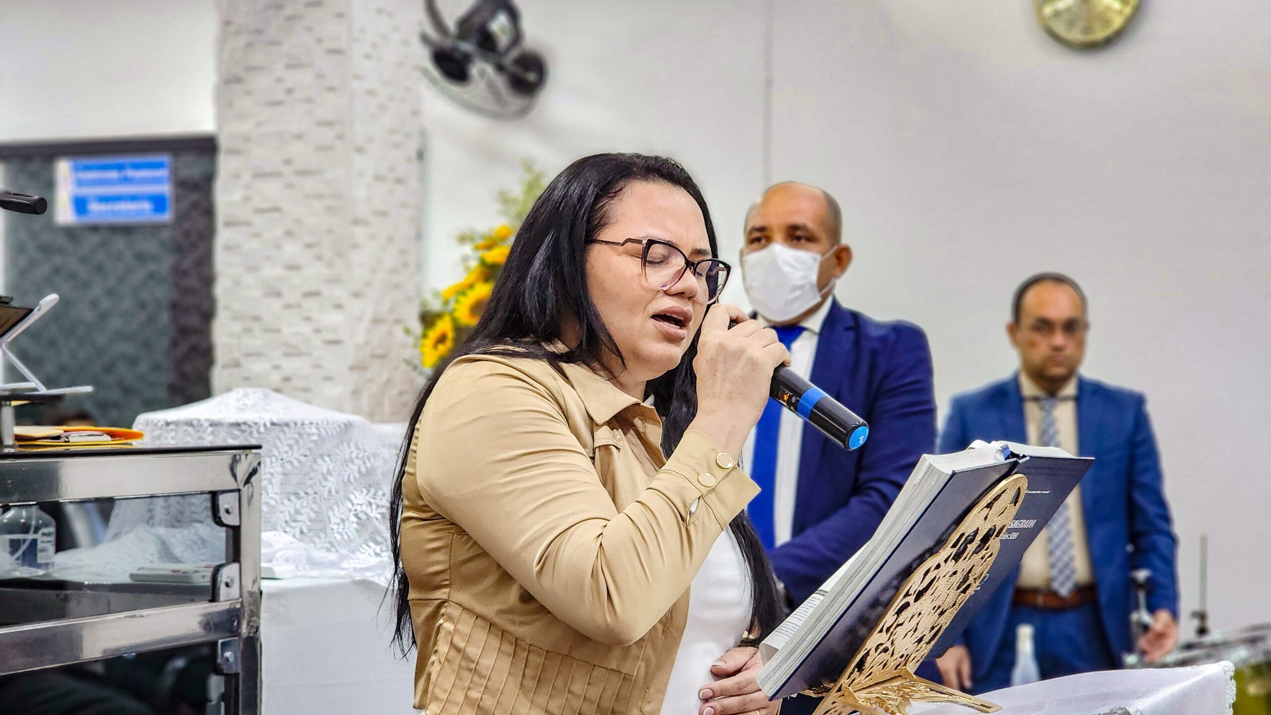 Assembleia de Deus em Chã do Pilar realiza o culto de Santa Ceia do mês de novembro - Imagem: Nataniely Nogueira/ADCOM
