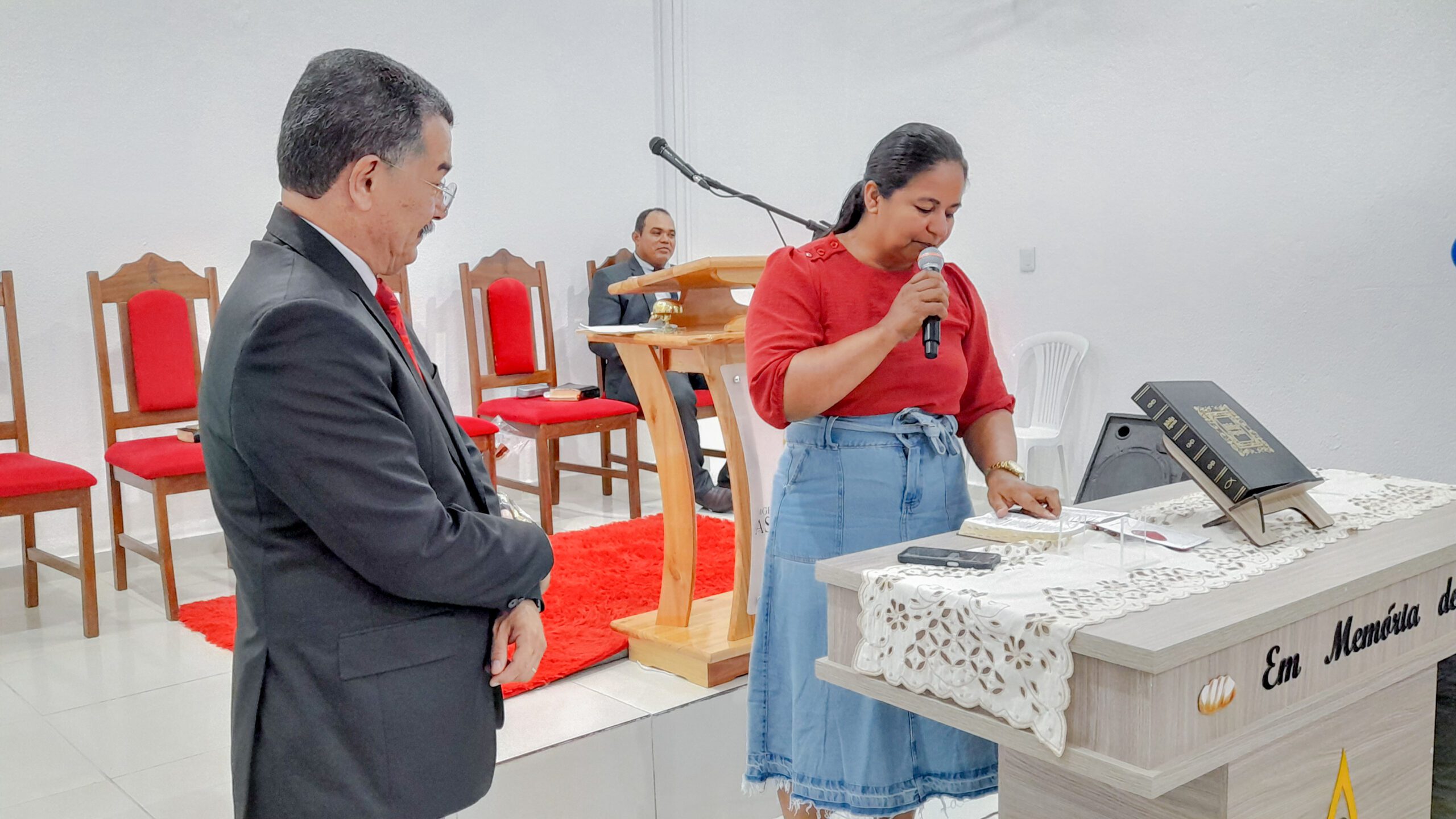 AD Chã do Pilar celebra os 55 anos do pastor Cláudio Lemos - Imagem: Brenda Sales/ADCOM