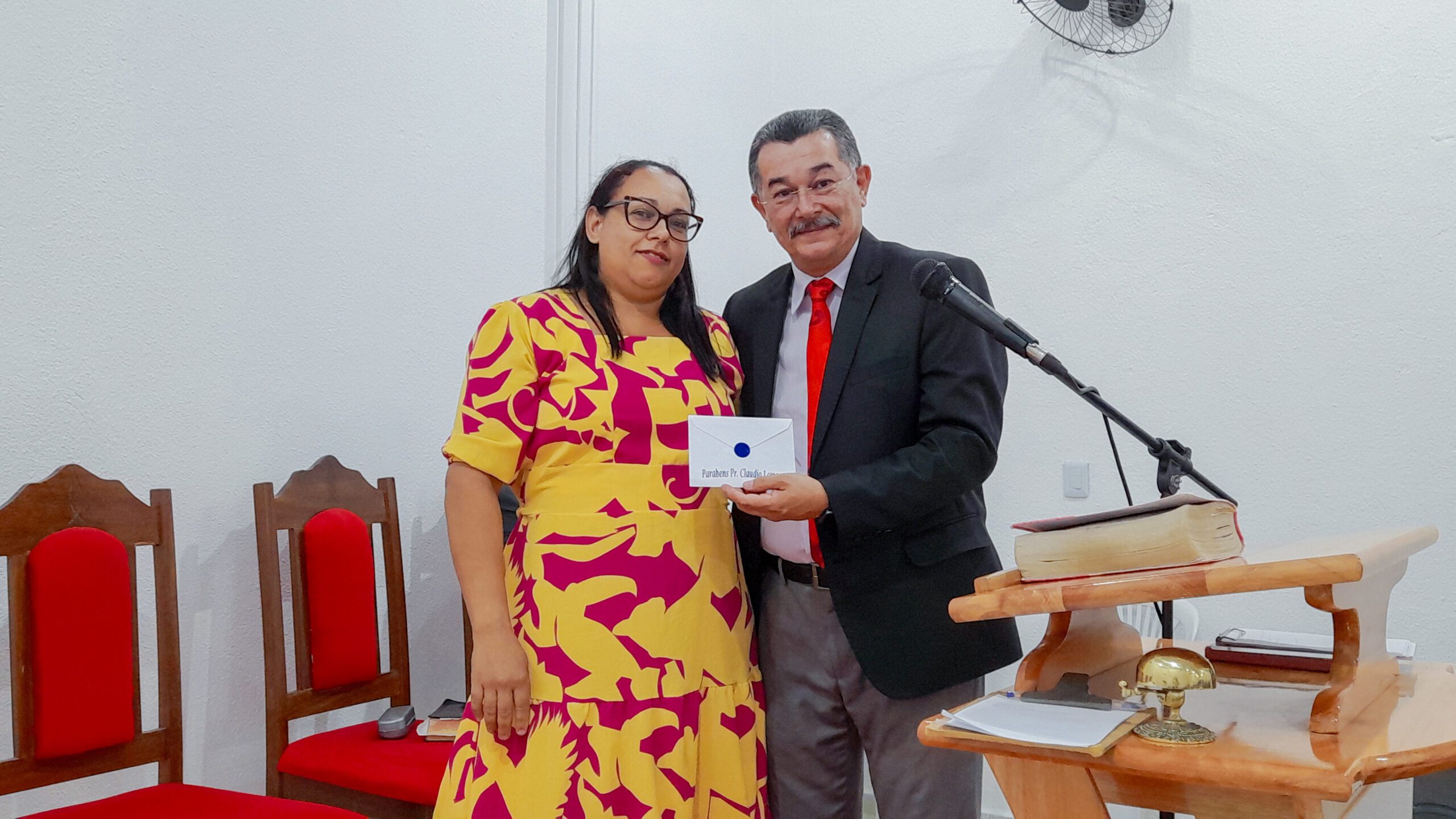 AD Chã do Pilar celebra os 55 anos do pastor Cláudio Lemos - Imagem: Brenda Sales/ADCOM