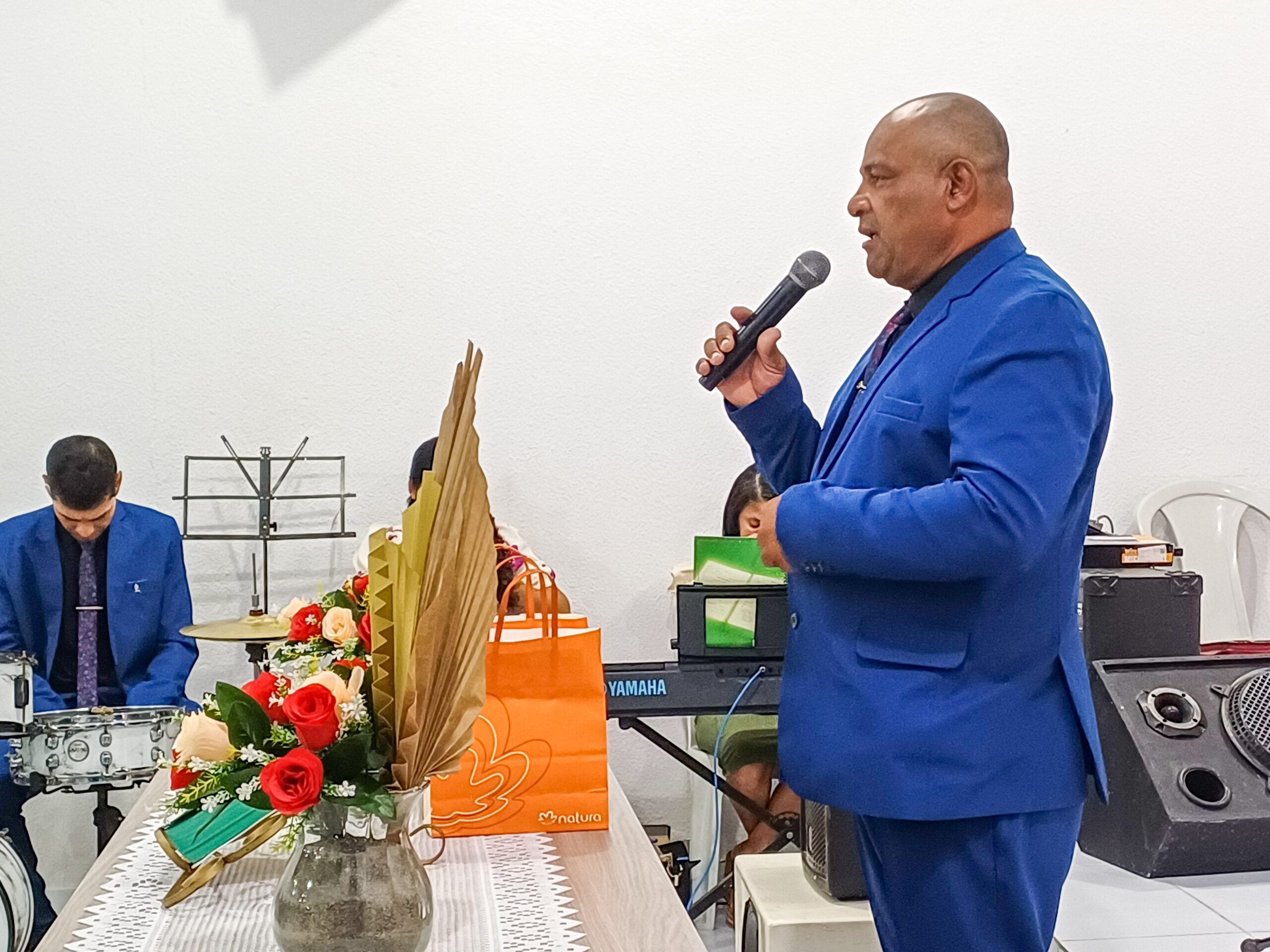 Terceiro aniversário do departamento de senhores Gideões de Cristo acontece no Imburí – Imagem: Eduarda dos Santos/ADCOM
