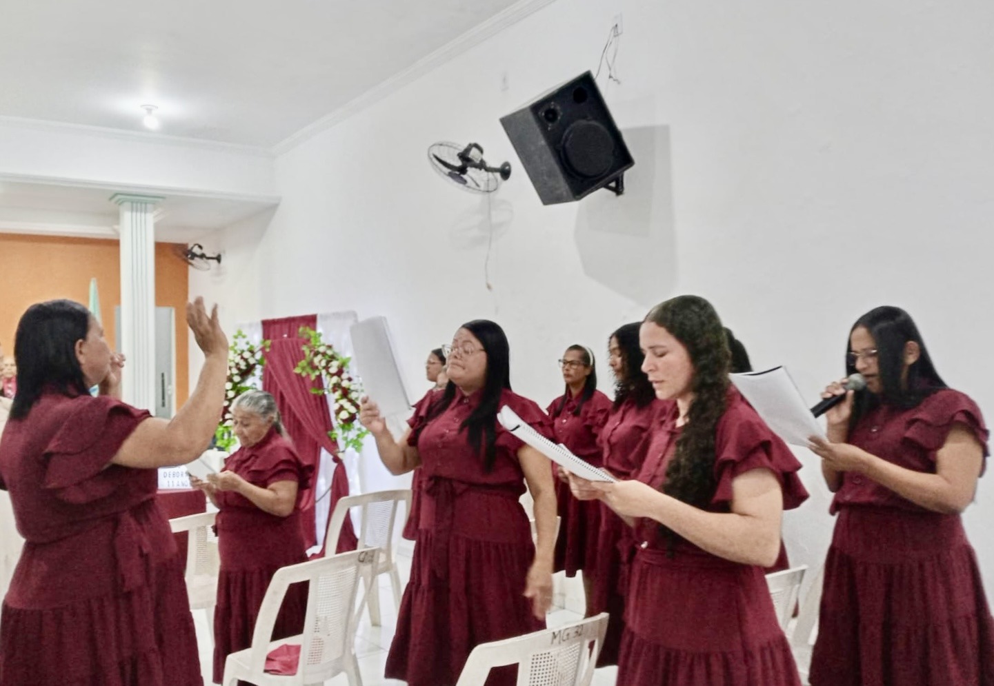 Congregação Mangabeira celebra 11 anos do departamento de senhoras, consagração e círculo de oração - Imagem: Iasmin/ADCOM