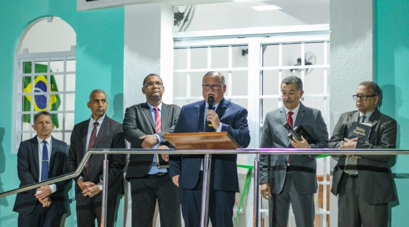 Cruzeiro: pastor-presidente inaugura novo templo da Assembleia de Deus Chã do Pilar - Imagem: Nataniely Nogueira/ADCOM