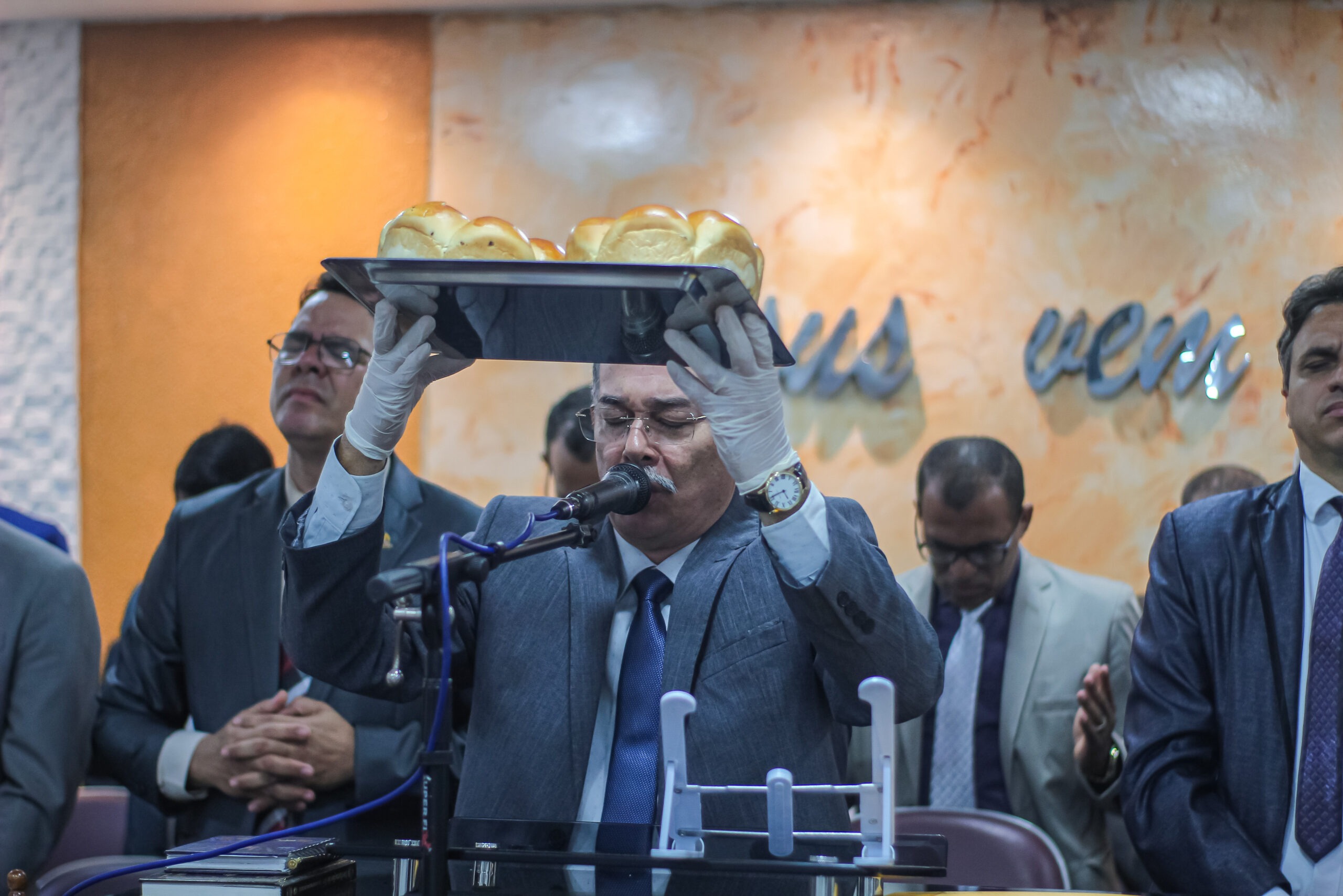 Culto de Santa Ceia na AD Chã do Pilar enfatiza a oração e a vigilância espiritual - Imagem: Anderson Siqueira/ADCOM