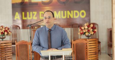 Auxiliar Jackson Quintela, superintendente da Escola Bíblica da AD Chã do Pilar