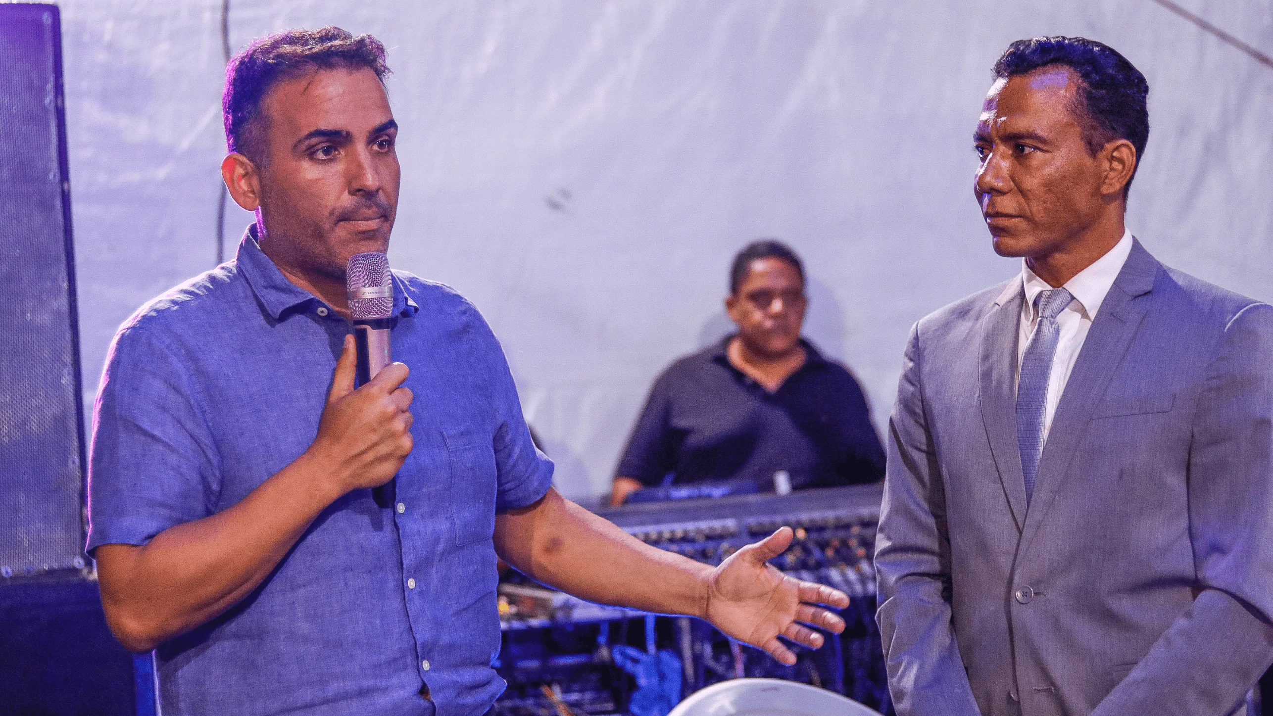 Prefeito Renato Filho e o vereador Tayronne Henrique.