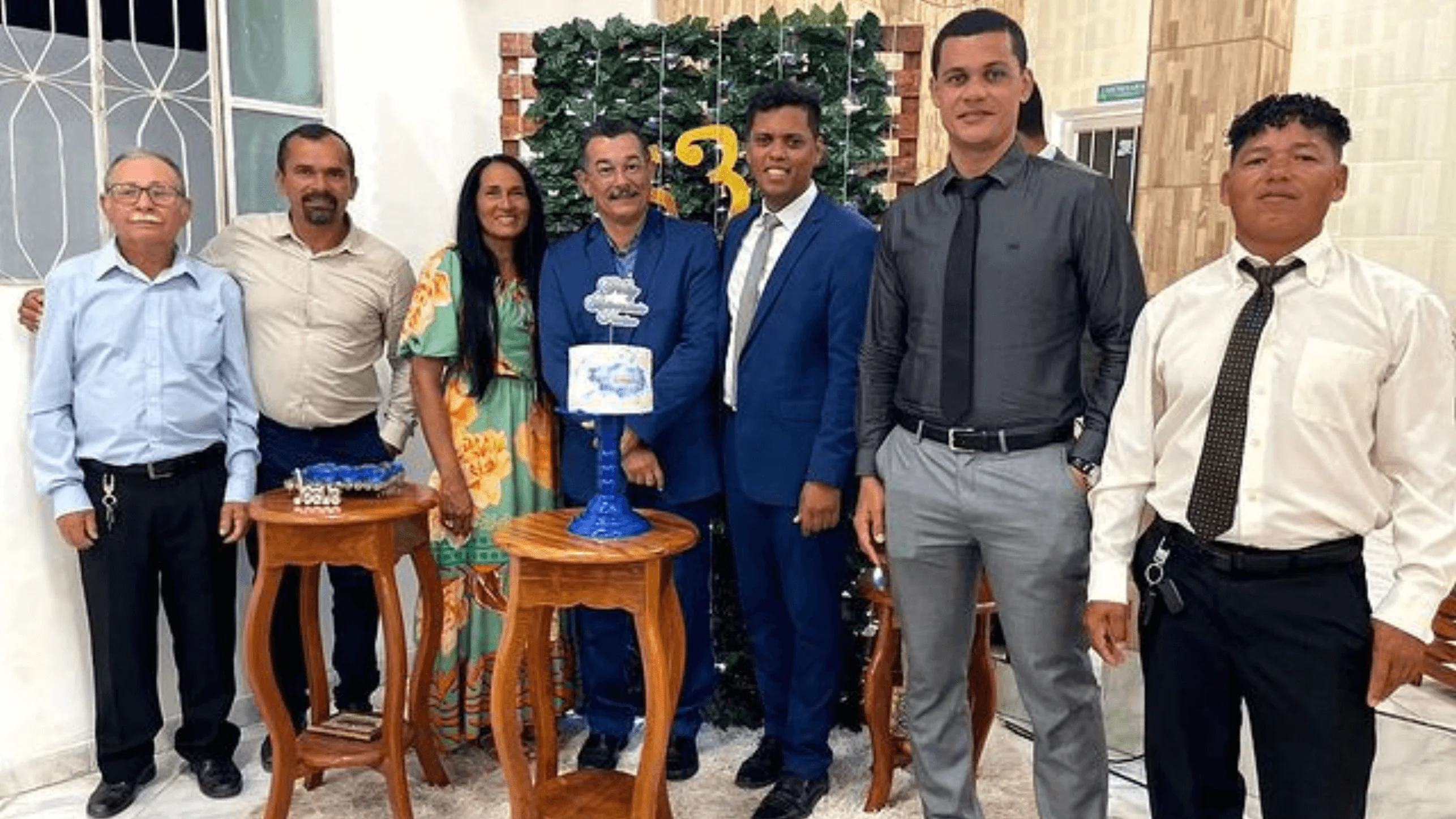 Aniversário do pastor Cláudio em Santa Luzia.