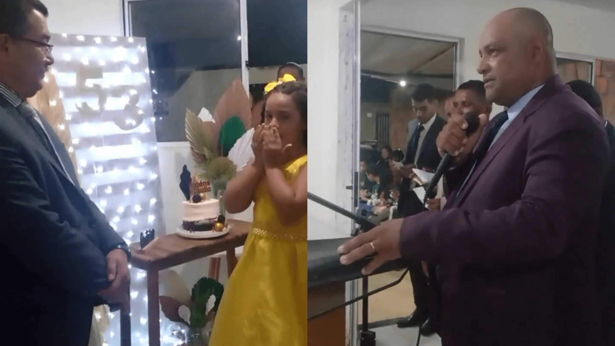 Aniversário do pastor Cláudio no Imburí.