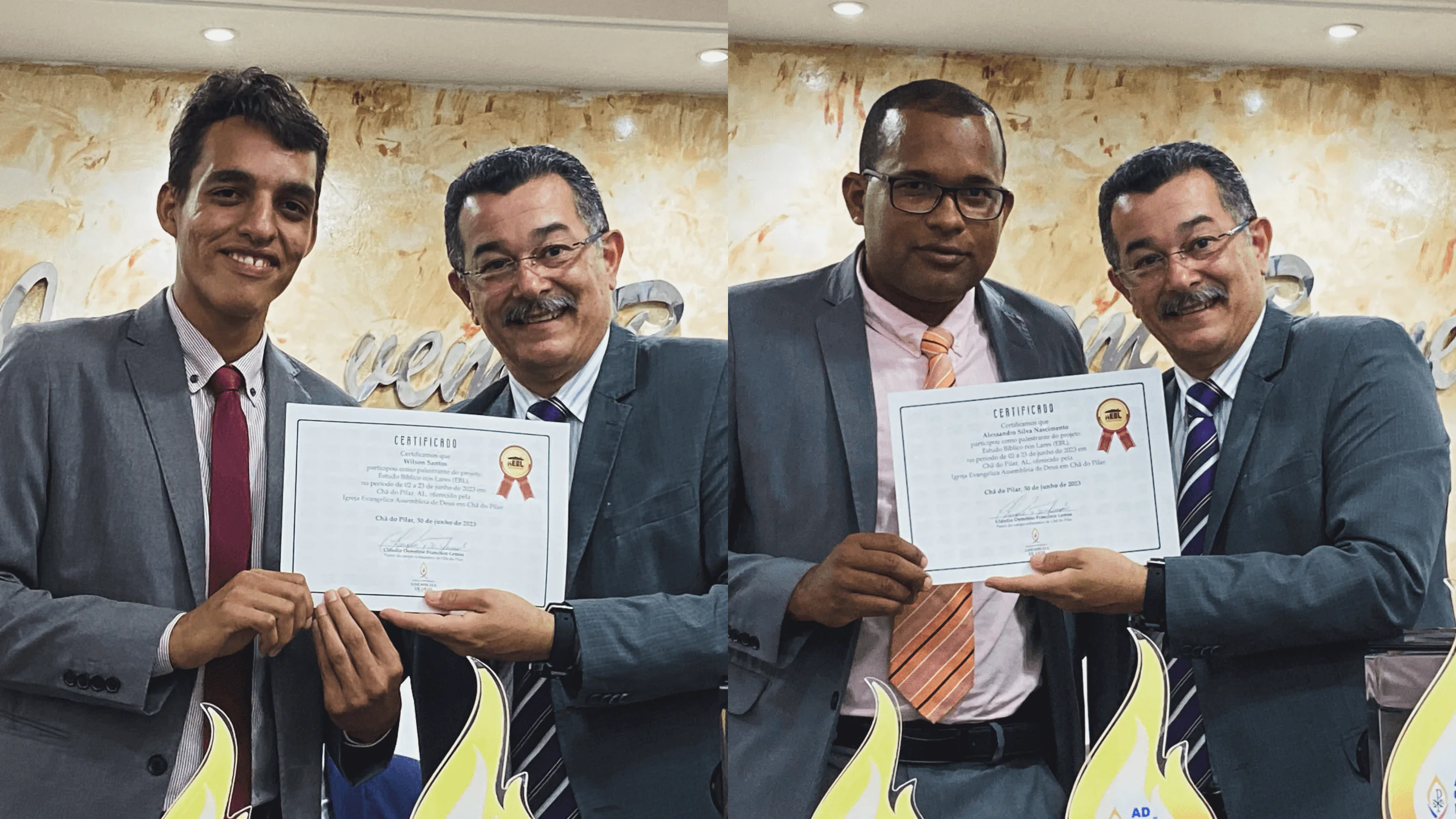 Professores recebem certificado de participação no EBL.