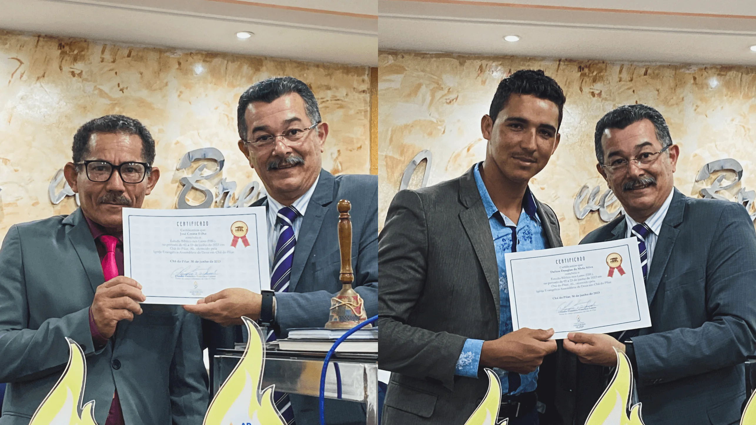 Professores recebem certificado de participação no EBL.