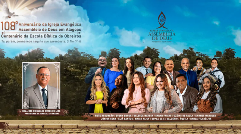 Convenção Estadual 2023: AD Alagoas divulga nomes dos participantes.