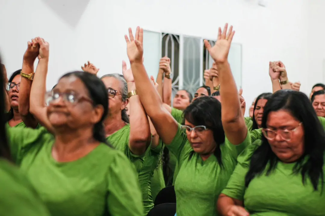 Onze pessoas aceitam a Jesus durante festividade das senhoras no Manguaba – Imagem: Iasmin Oliveira/Mídia AD Chã do Pilar